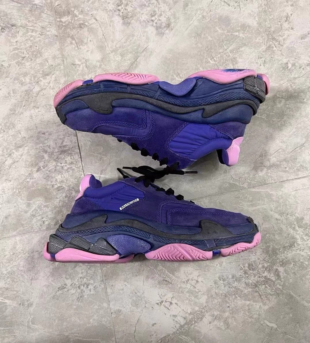 Balenciaga Balenciaga Purple-Pink TRIPLES Sneakers K28 Size US 6 / IT 36 - 2 Thumbnail