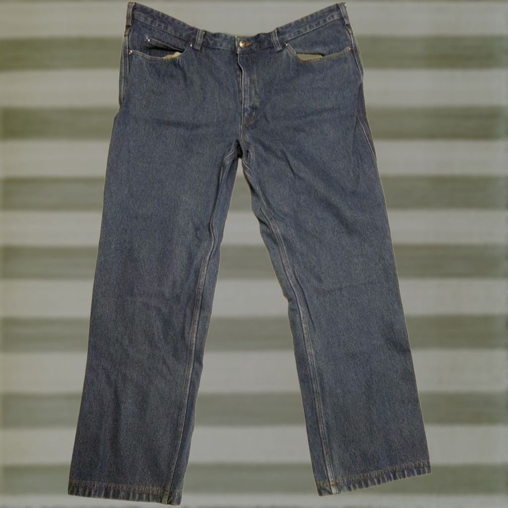 Duluth Trading Company Duluth Trading Co. Relax Flex Ballroom Jeans Jeans Mens 42x32 Blue Dark Wash Denim Stretch 5-Pocket Logo USA Cowboy Vintage No Size US 42 / EU 58 - 1 Thumbnail
