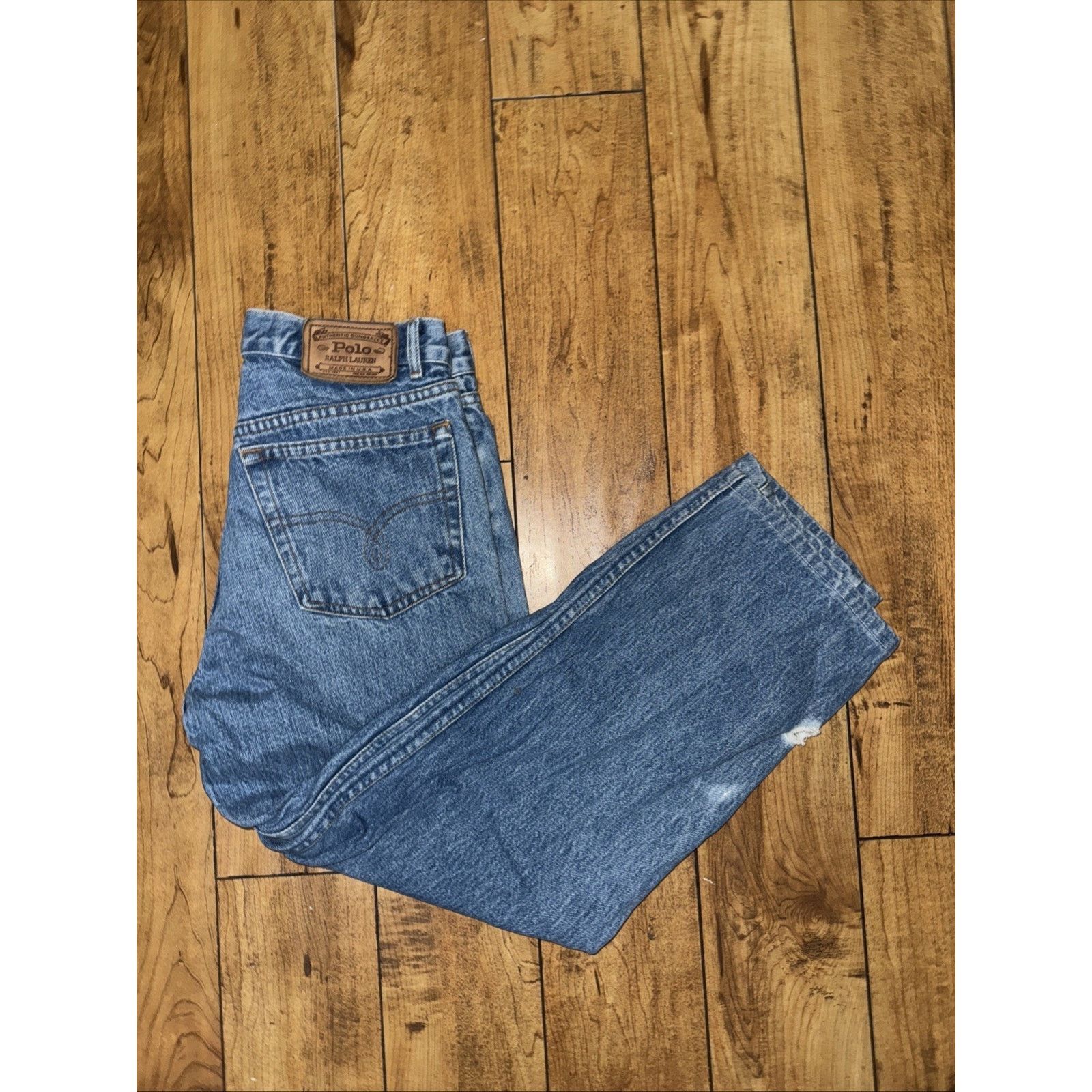 Polo Ralph Lauren × Vintage Polo Ralph Lauren Denim Jeans 28x24 Blue Size US 28 / EU 44 - 1 Thumbnail