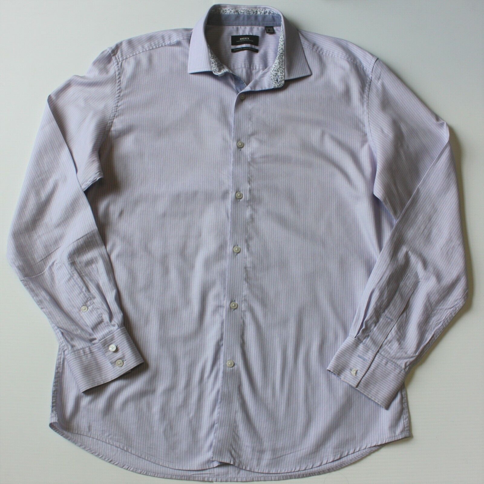 Mexx Metropolitan Regular Fit Men's Stripe Dress Shirt size XL Size US XL / EU 56 / 4 - 1 Thumbnail
