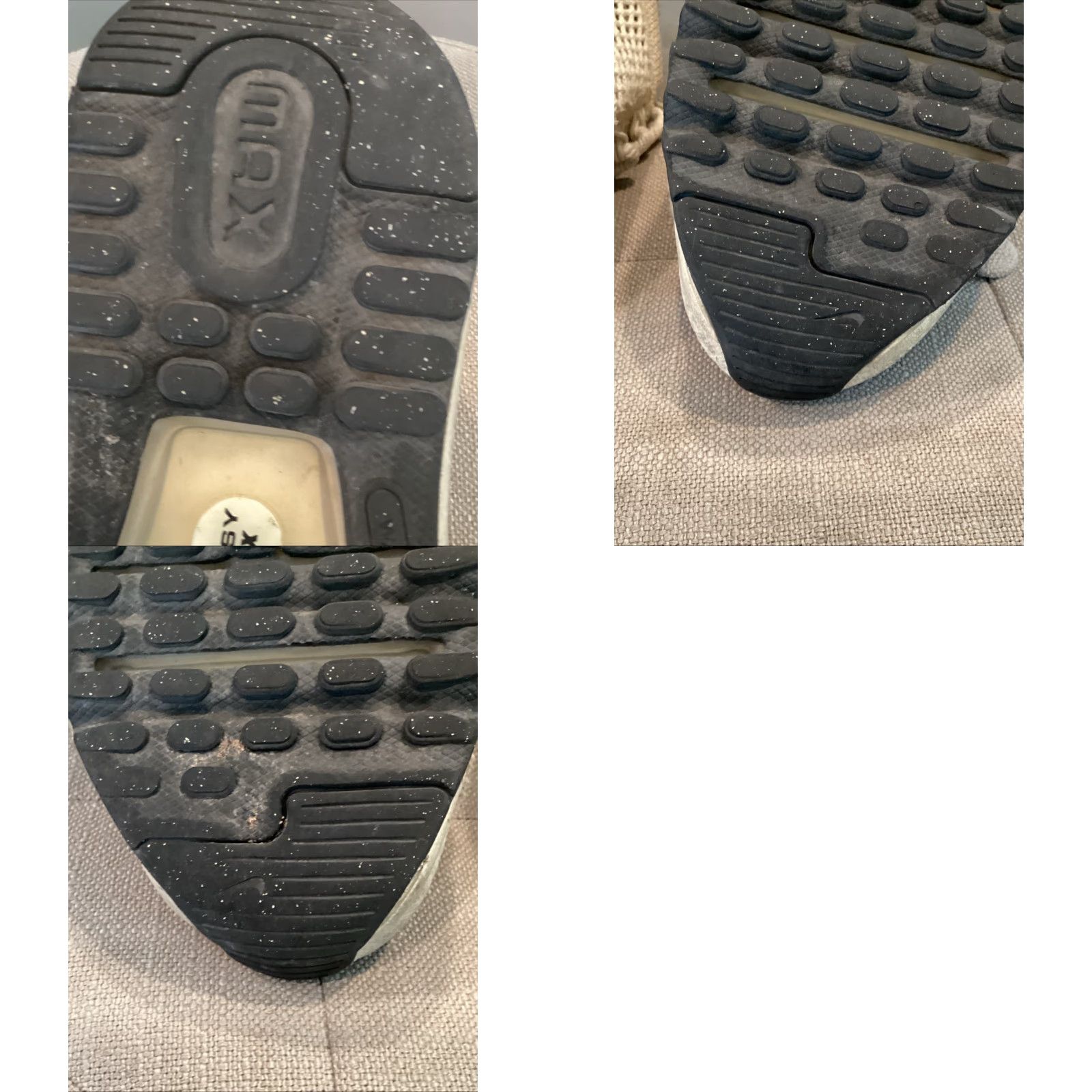 Nike Nike Stussy x Air Max 2013 Fossil Text Textile Sneaker Low Top Lace Up Size 5.5 Unisex Adults US 5.5 Fossil/Black/Fossil DM6447-200 Size US 6 / EU 39 - 10 Thumbnail