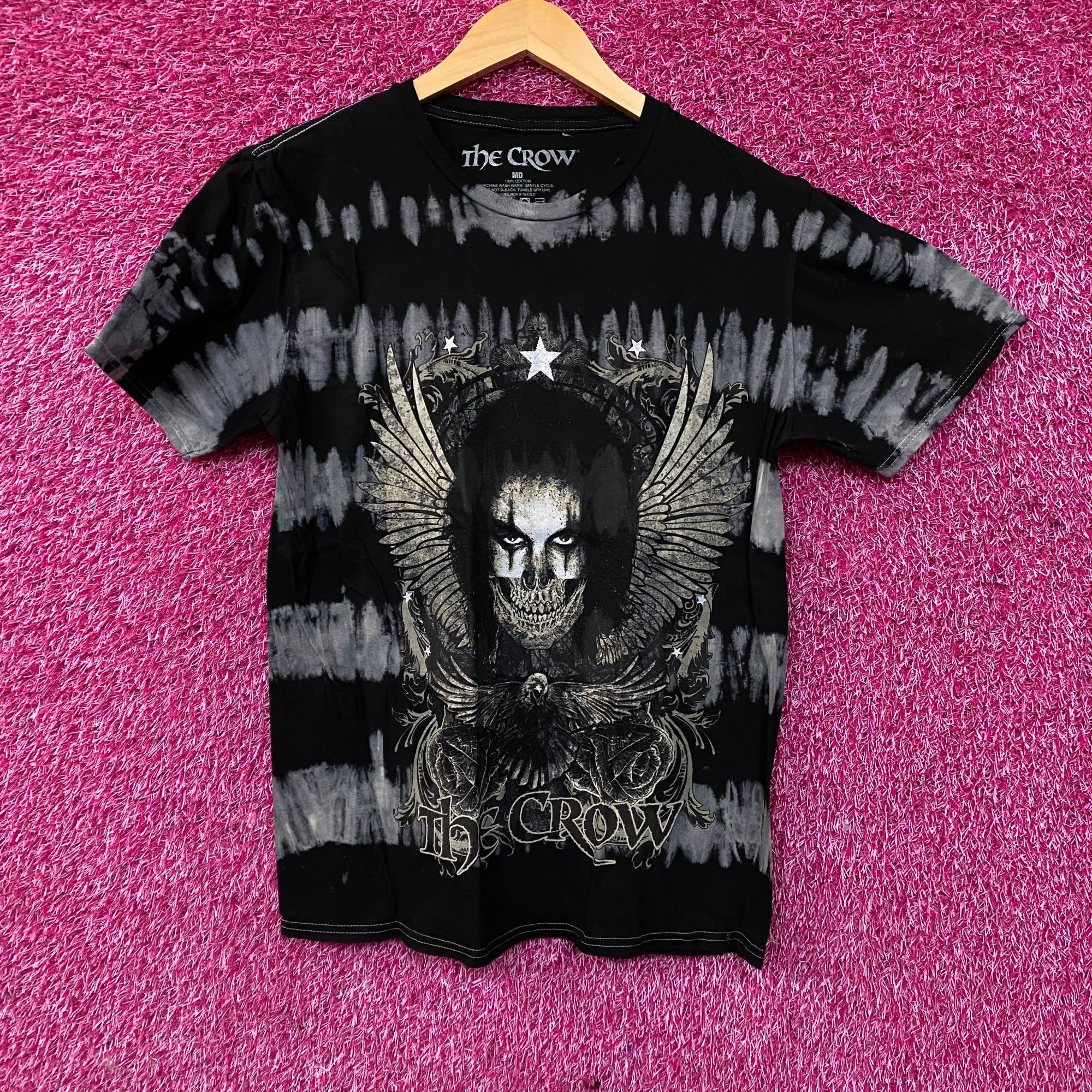 Other The Crow Winged Skull Face Tie-Dye T-Shirt Medium Size US M / EU 48-50 / 2 - 1 Thumbnail