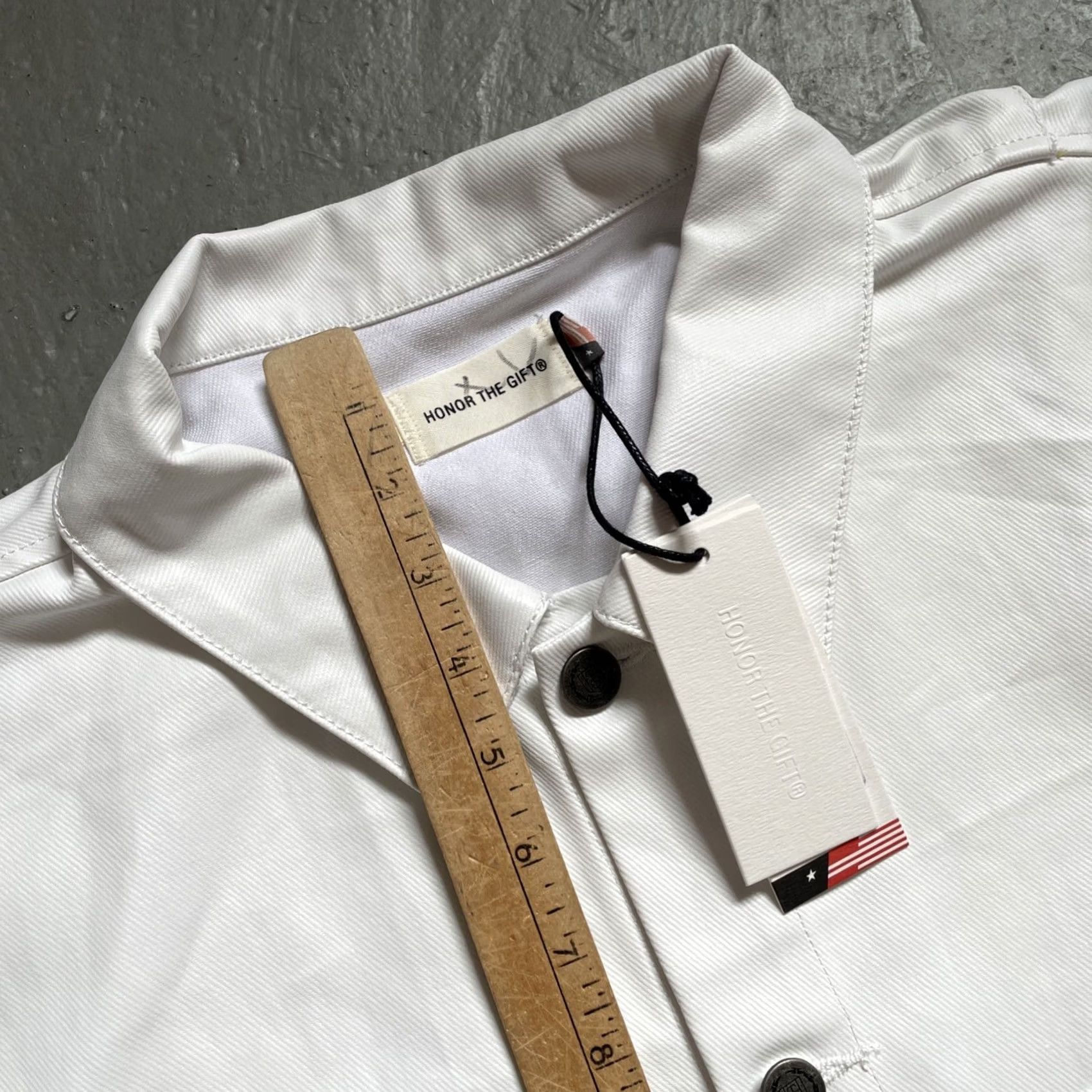 Honor the Gift Honor The Gift Waxed Trucker Jacket Chore Workwear L NWT White Cotton Size L Men Jacket Size US L / EU 52-54 / 3 - 4 Thumbnail