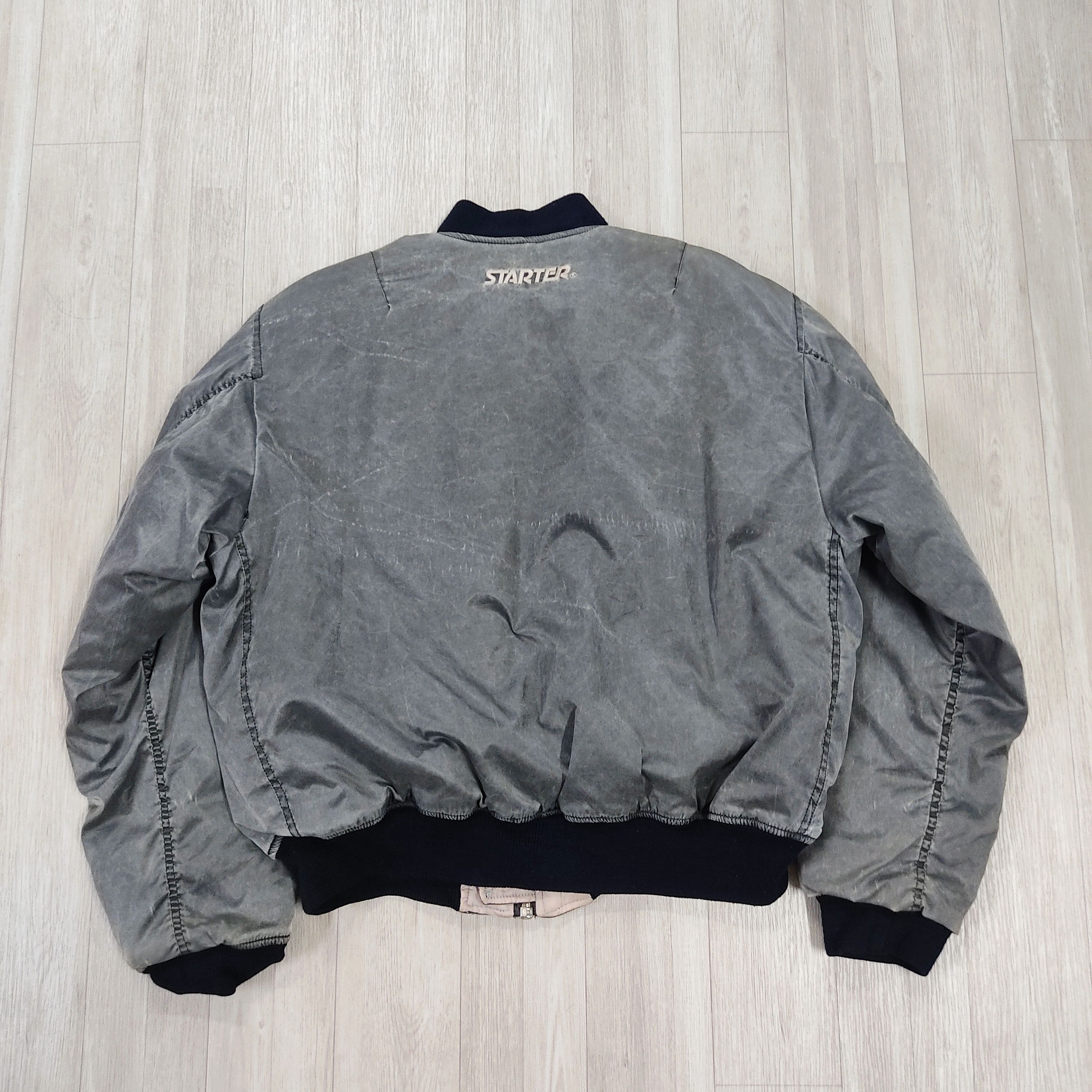 Starter Vintage Faded Grey Starter USA Bomber Jacket Size US L / EU 52-54 / 3 - 12 Thumbnail