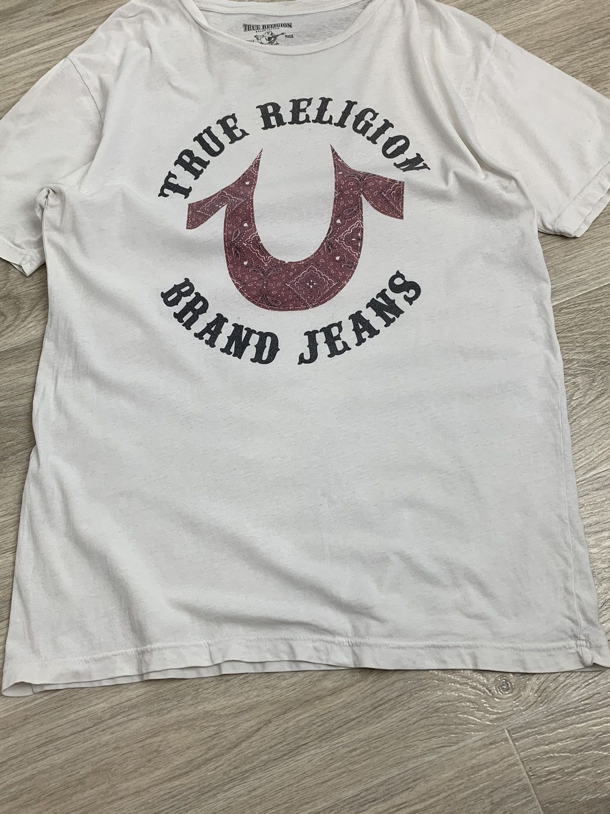 True Religion Treue Religion White T-Shirt Big Logo Size:L Size US L / EU 52-54 / 3 - 5 Thumbnail