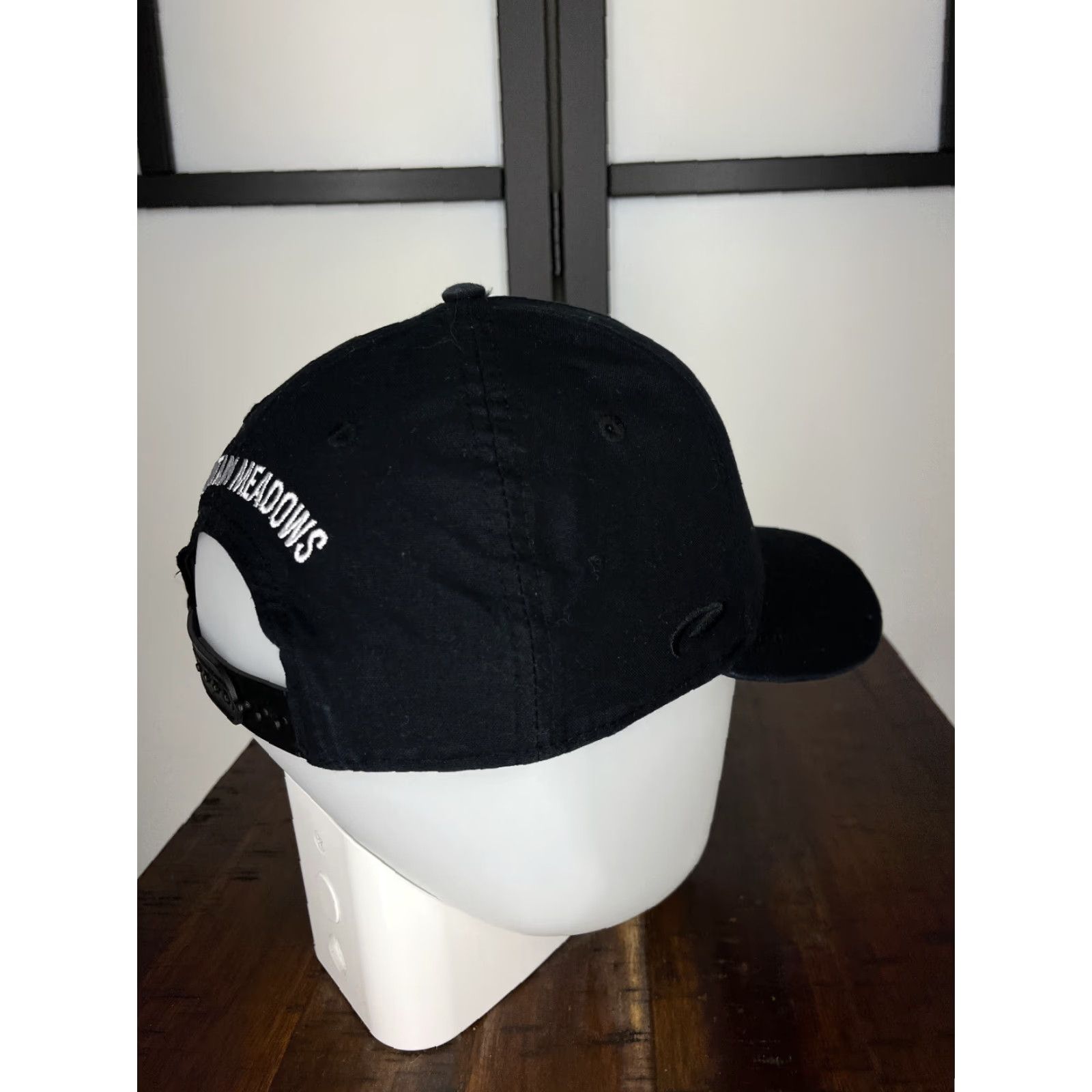 Vintage Pukka Inc. Hat Snap Back Adult One Size Black Embroidered 100% Cotton Solid Beach Outdoor Size ONE SIZE - 7 Thumbnail