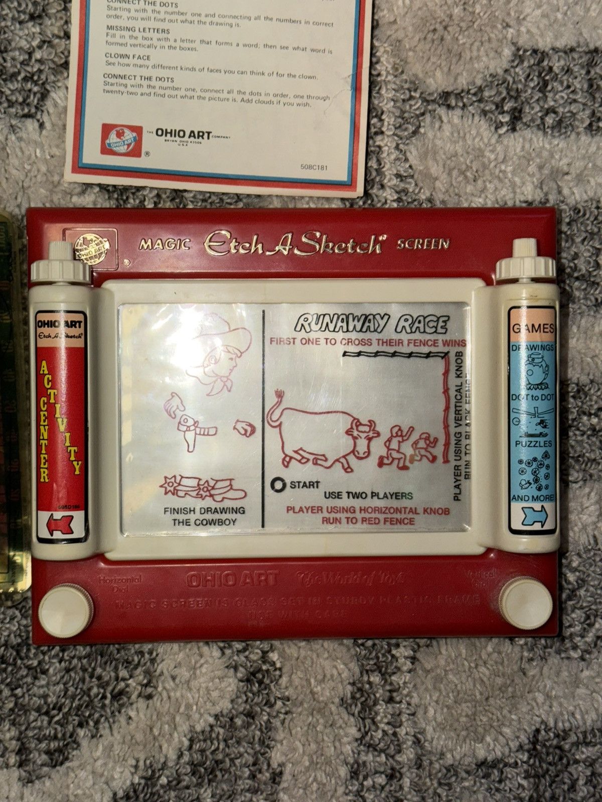 Other Ohio Art Etch A Sketch Complete With Box As Is For Parts Size ONE SIZE - 2 Thumbnail