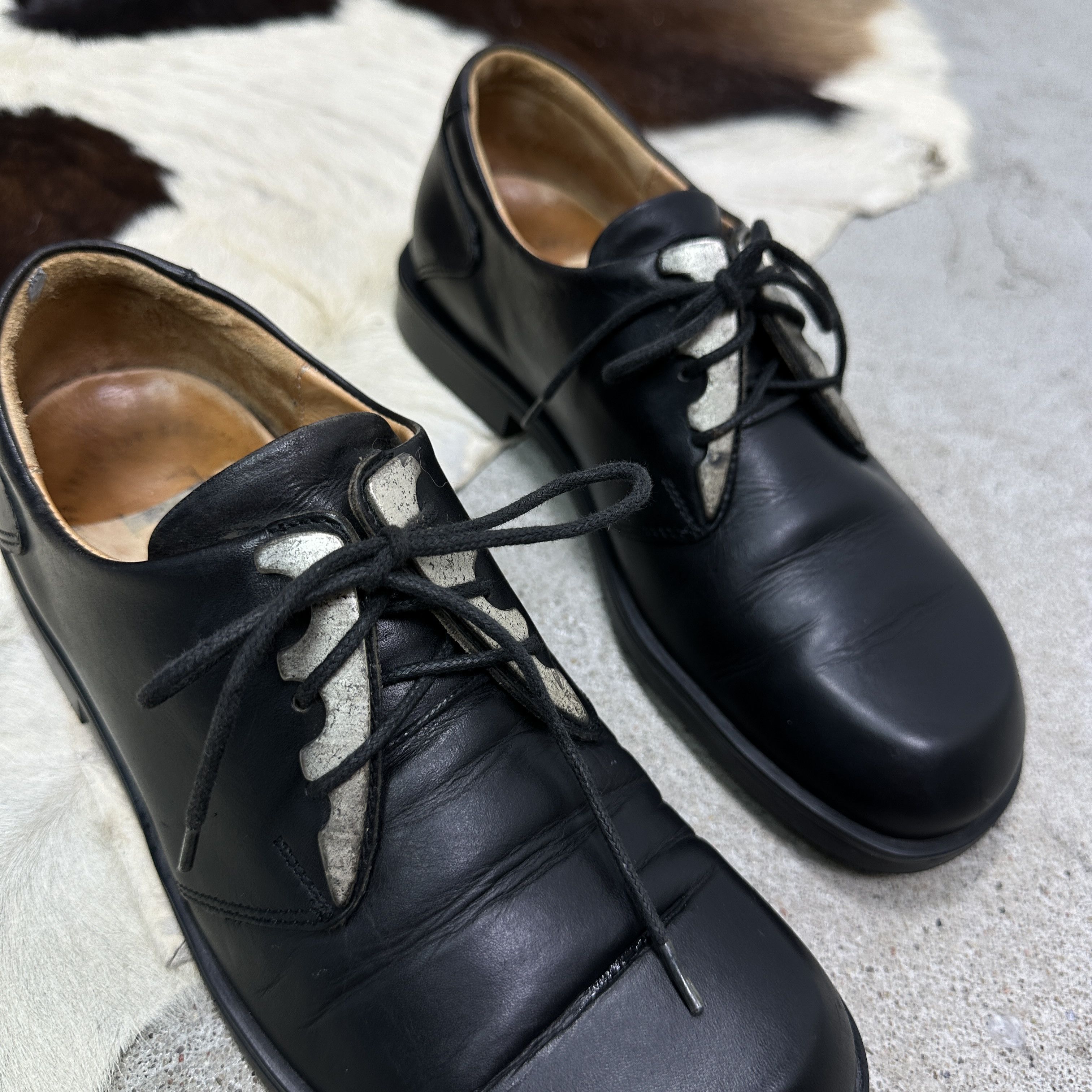 Vintage Vintage Avant Garde Grunge Opium Derby Metal Y2K Boots Size US 5 / IT 35 - 3 Thumbnail