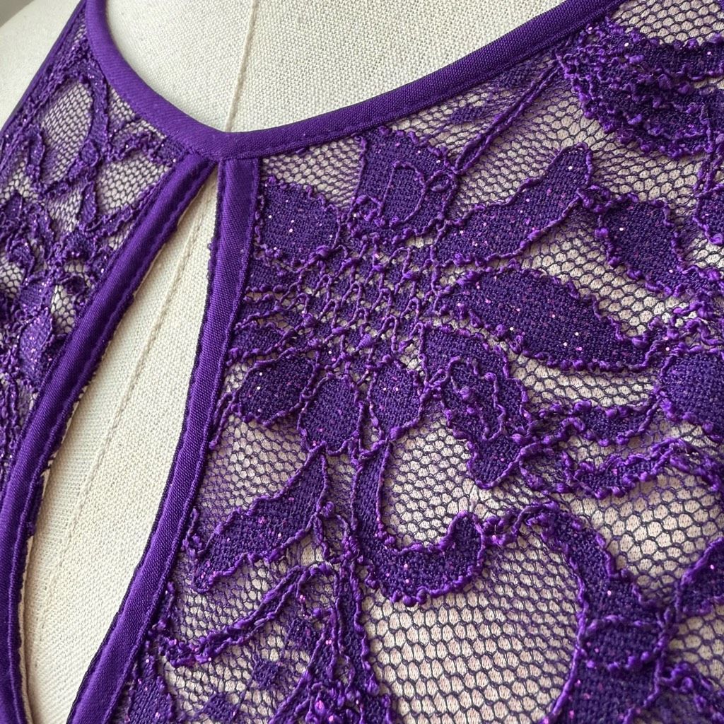 Other Morgan & Co. Keyhole High Low Purple Open Back Dress 11 12 Size XL / US 12-14 / IT 48-50 - 4 Thumbnail