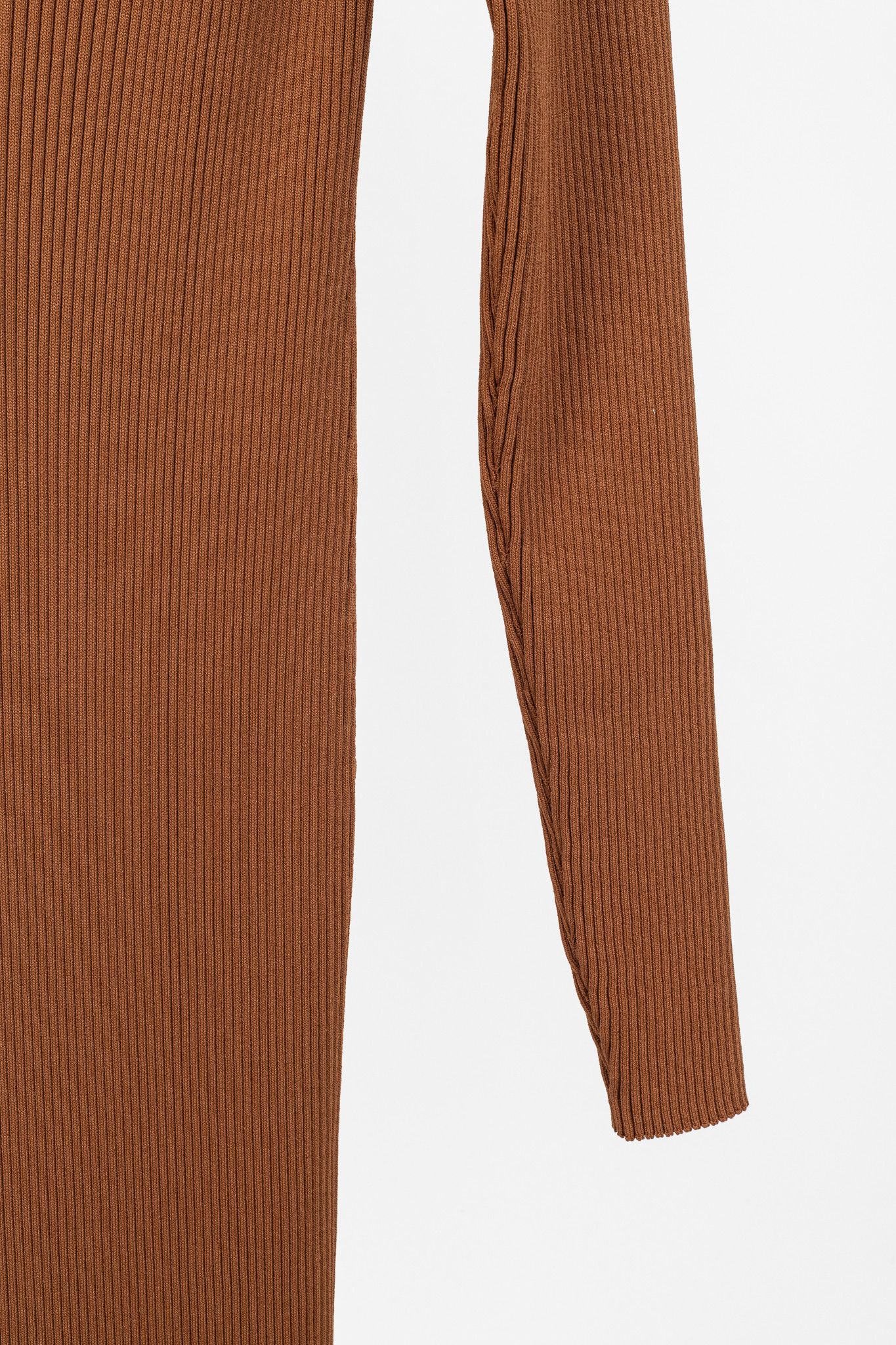Staud STAUD Shoko Tan & White Colourblock Sweater Dress Size XL / US 12-14 / IT 48-50 - 6 Thumbnail