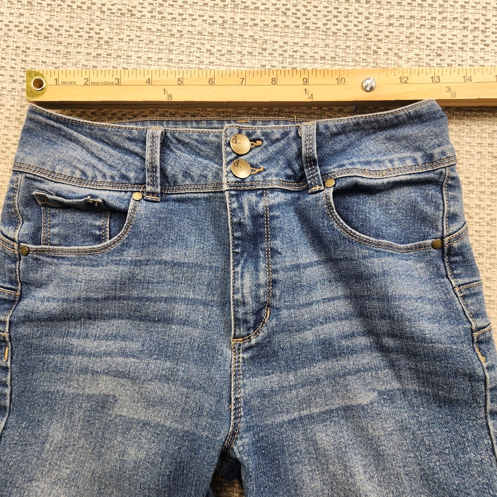 Vintage **d.jeans Blue Medium Wash Skinny Stretch High Rise Denim Pants Women's** User: d.jeans Blue Medium Wash Skinny Stretch High Rise Denim Pants Women's Size 27" / US 4 / IT 40 - 7 Thumbnail