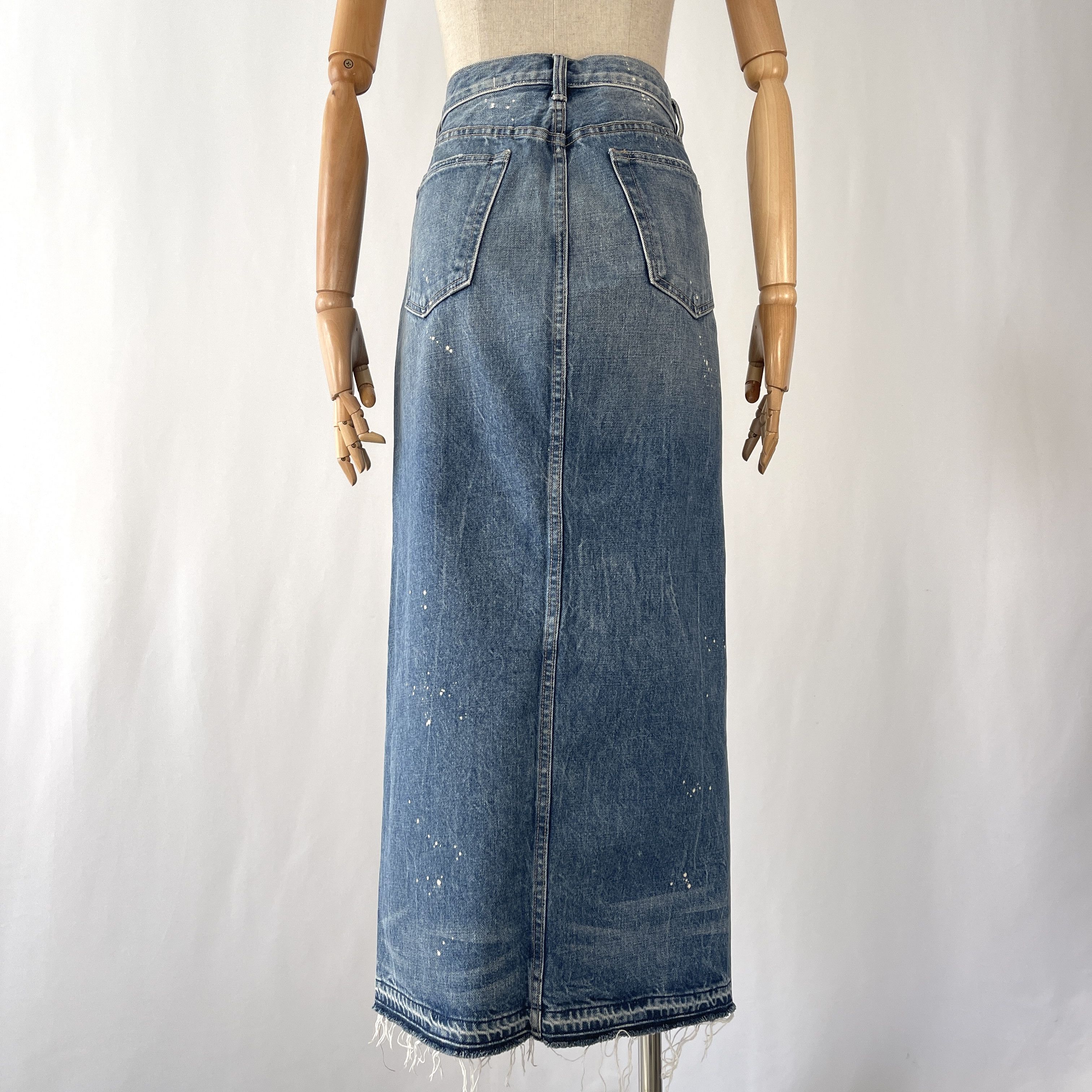 Helmut Lang HELMUT LANG Deconstructed Denim Skirt size 28 Size 28" / US 6 / IT 42 - 6 Thumbnail