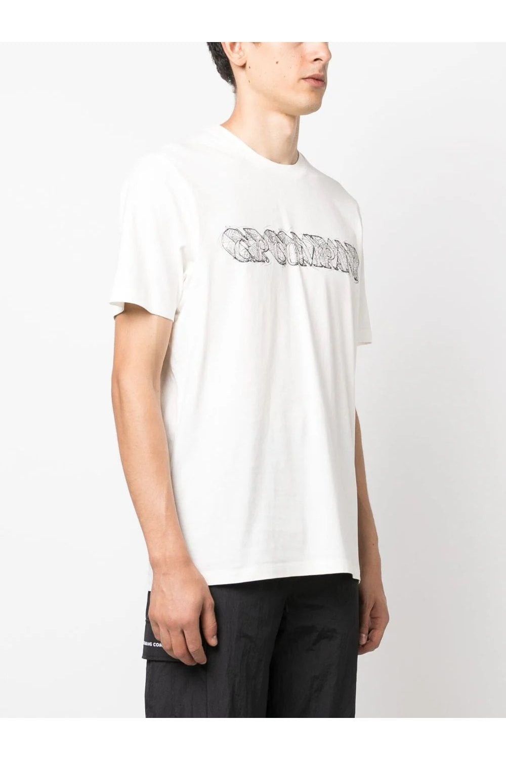 C.P. Company o1y1224 Logo Crewneck T-Shirt in White Size US XXL / EU 58 / 5 - 3 Thumbnail