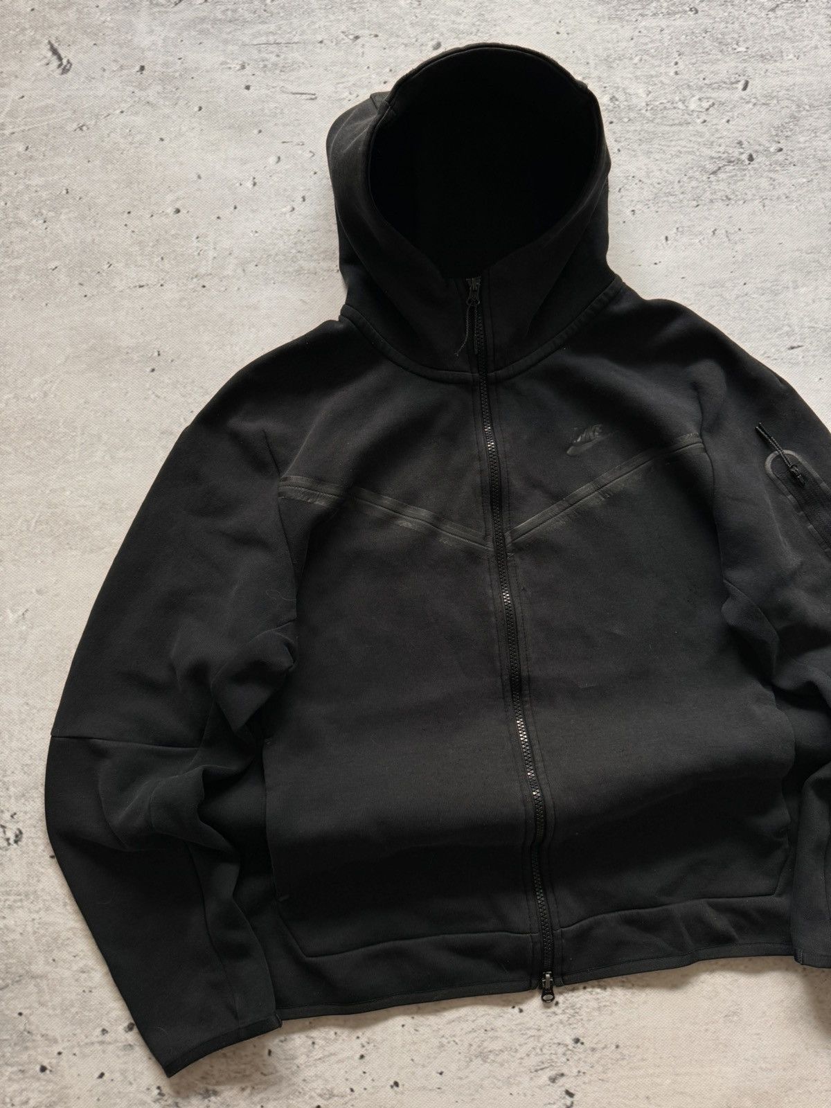 Nike × Vintage NIKE TECH FLEECE VINTAGE BASIC LOGO OVERSIZE BOXY ZIP HOODIE Size US L / EU 52-54 / 3 - 2 Thumbnail