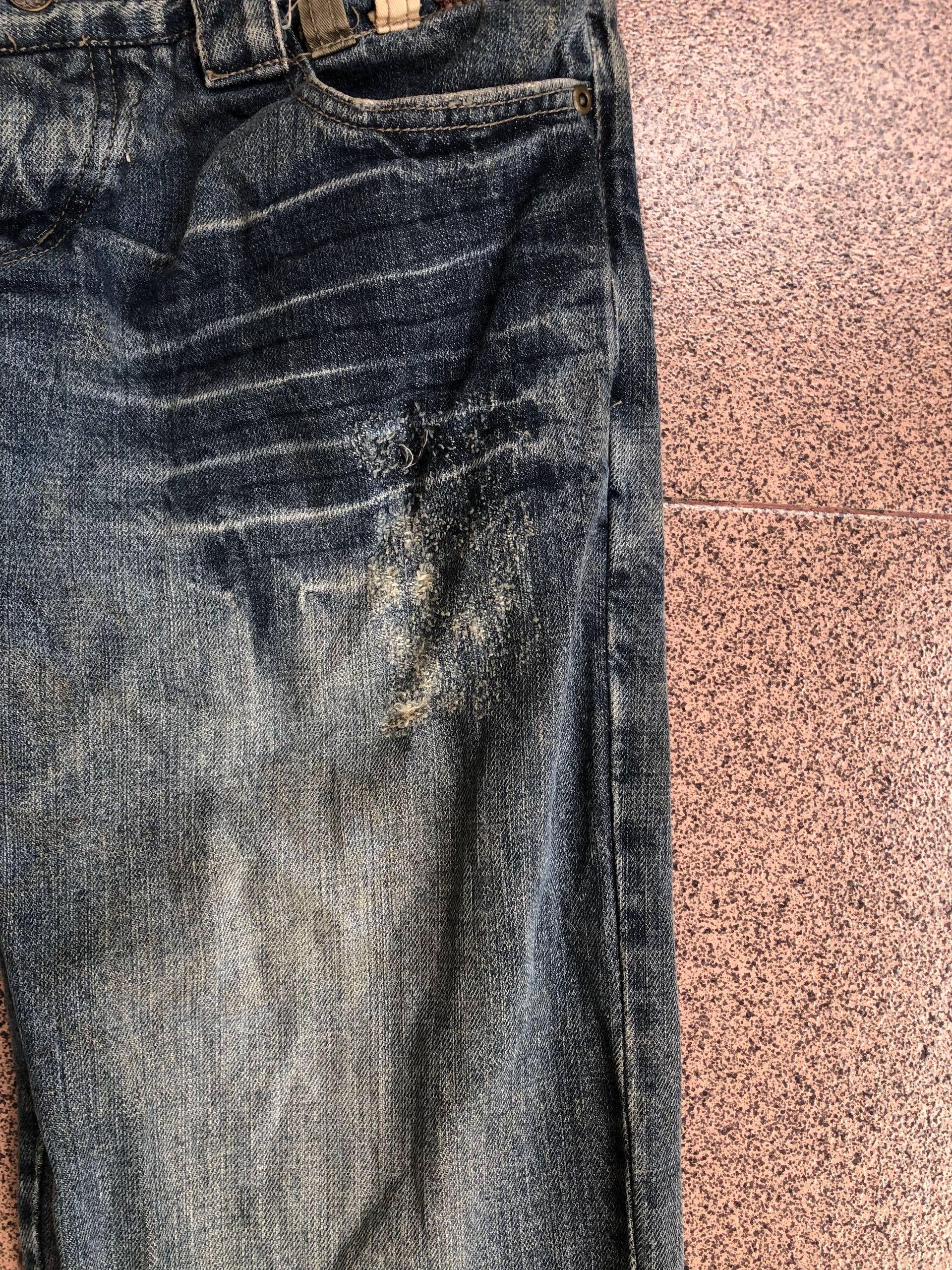 If Six Was Nine 2000s Double Waist Fading Jeans Vkei style Y2k Japanese Size US 30 / EU 46 - 10 Thumbnail