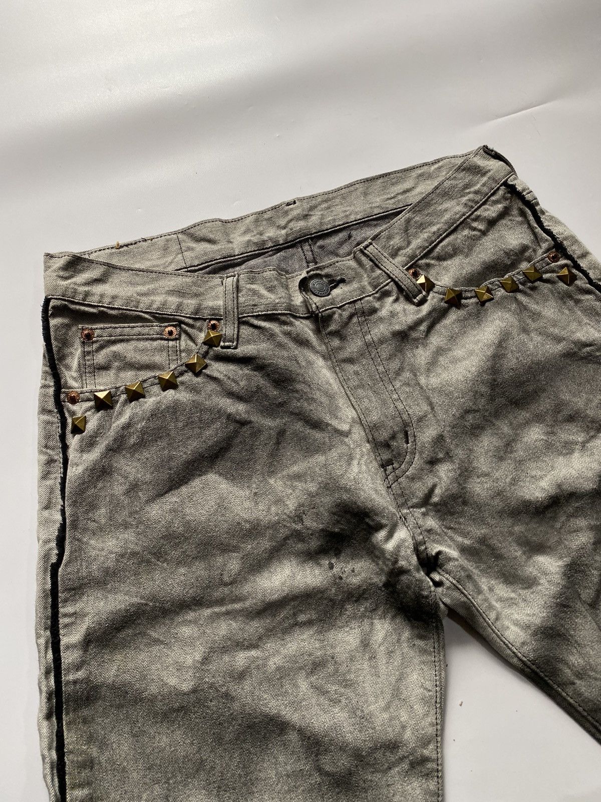 Le Grande Bleu (L.G.B.) Lace up acoustic smoke wash pant japanese brand Size US 32 / EU 48 - 10 Thumbnail