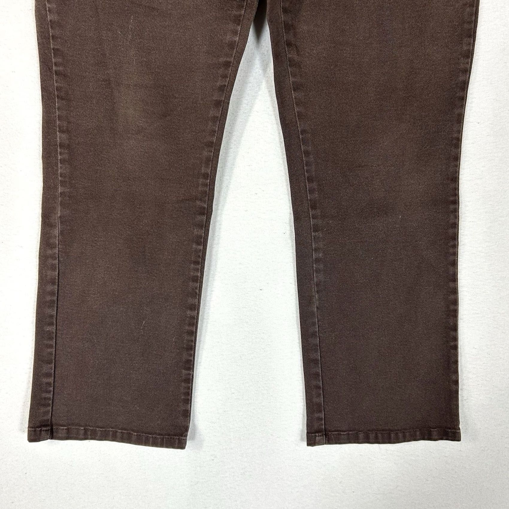 Lee Lee 1889 Relaxed Fit Chino Pants Womens 8P Brown Mid Rise Casual Workwear Size 30" / US 8 / IT 44 - 3 Thumbnail