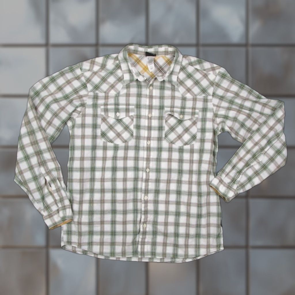 Patagonia Patagonia Shirt Mens Large Green Check Button Up Long Sleeve Organic Cotton Size US L / EU 52-54 / 3 - 1 Thumbnail