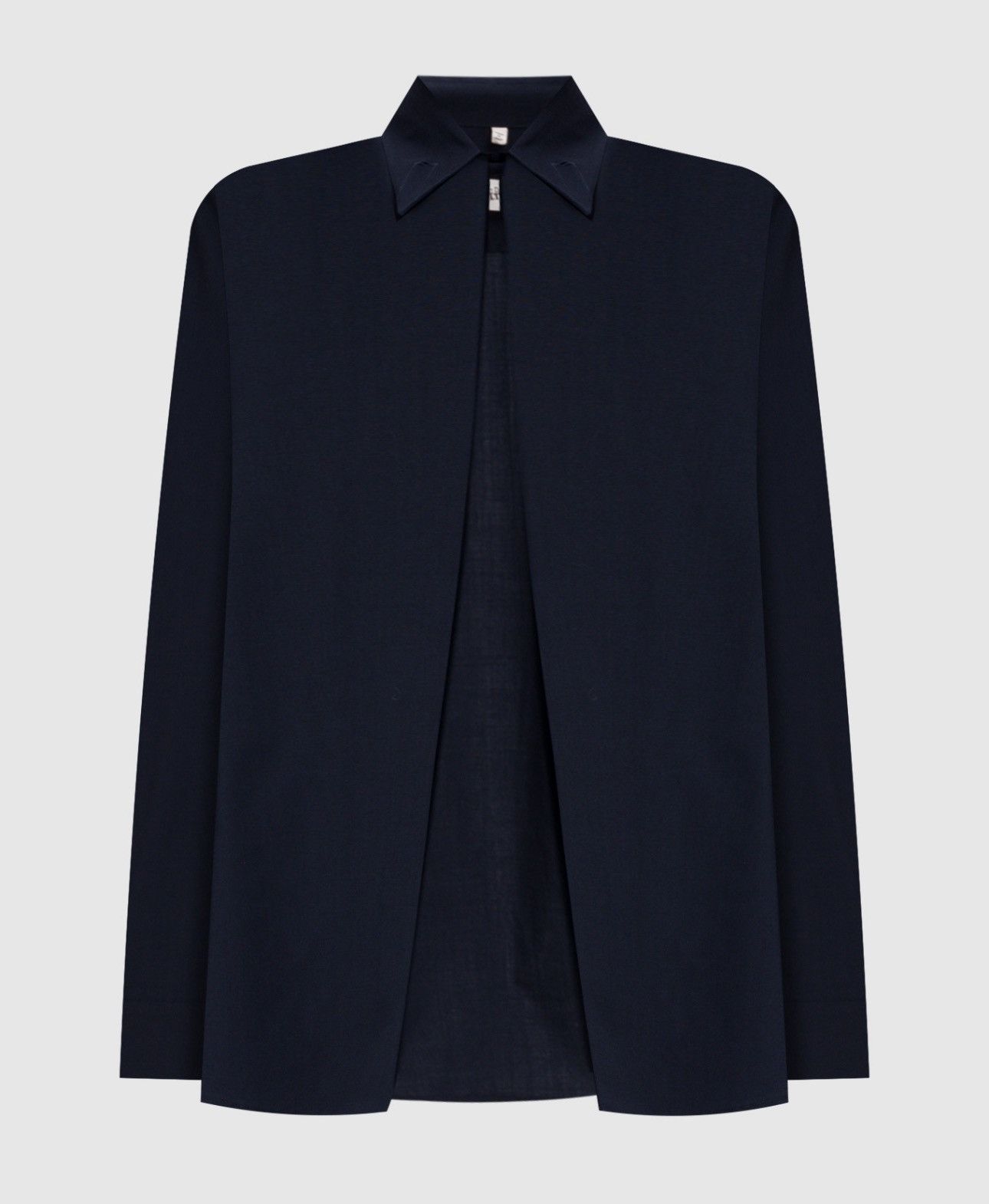 Jean Paul Gaultier Last Jean Paul Gaultier Blue Woolen Collar Embroidered Shirt Size M / US 6-8 / IT 42-44 - 1 Thumbnail