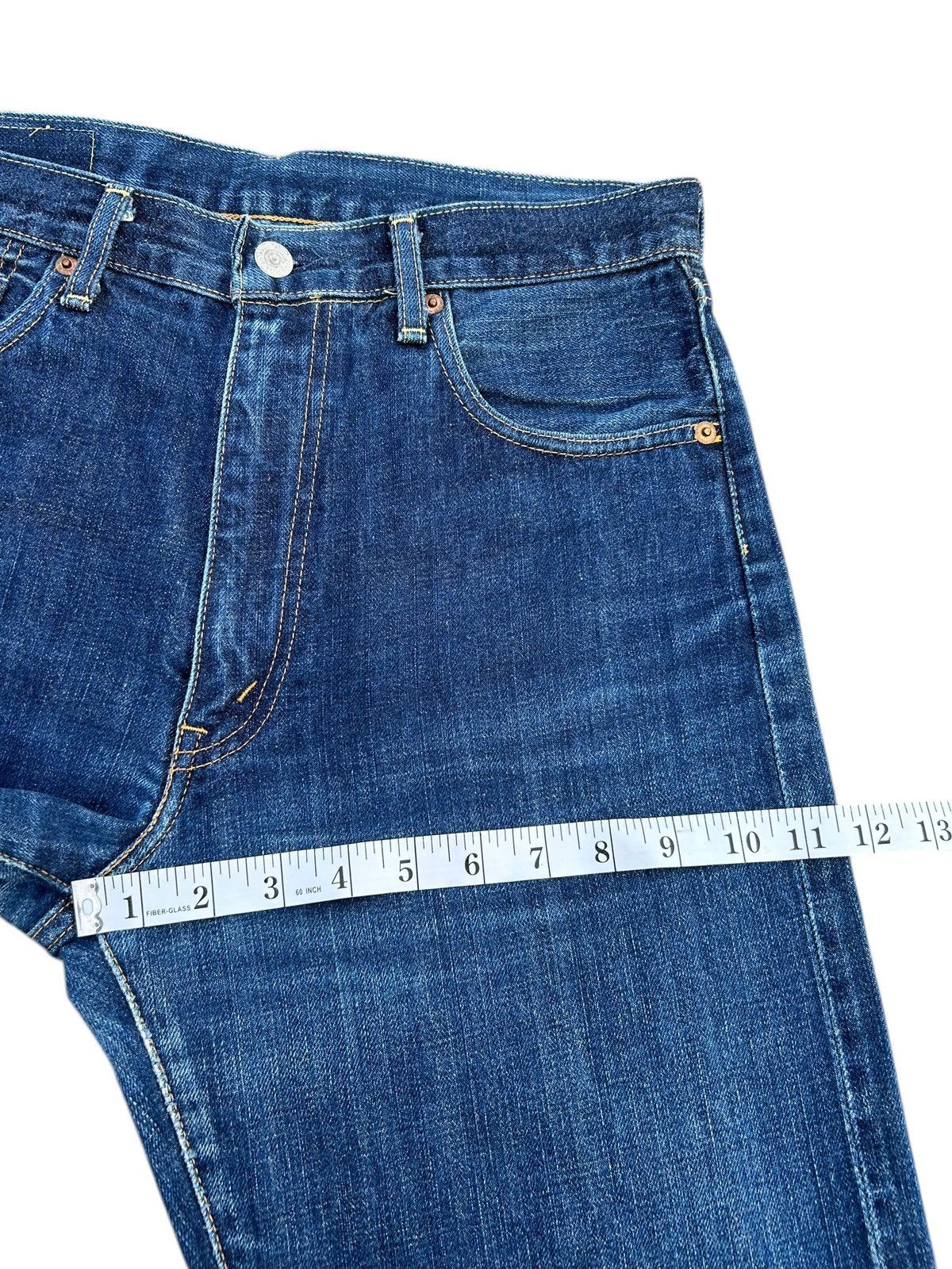Kapital Vintage Levis Big E Selvedge Distressed Denim Jeans Size US 31 - 14 Thumbnail