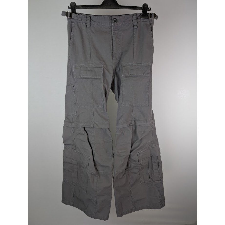 Balenciaga o1rshd1 Cotton Ripstop Pants in Gray Size US 30 / EU 46 - 2 Thumbnail