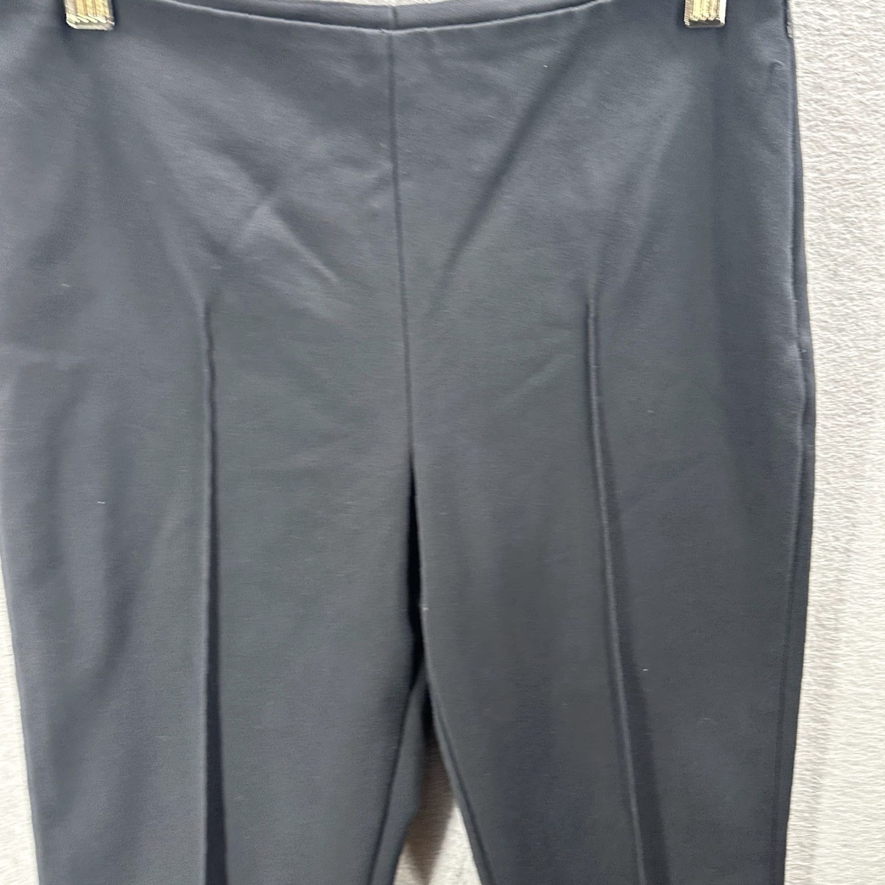 Akris Akris Pants Women Dress Pants Slim Tapered 2 Blue Cotton Blend Knit Zip Pleated 30in 90s City Preppy Size 26" / US 2 / IT 38 - 3 Thumbnail