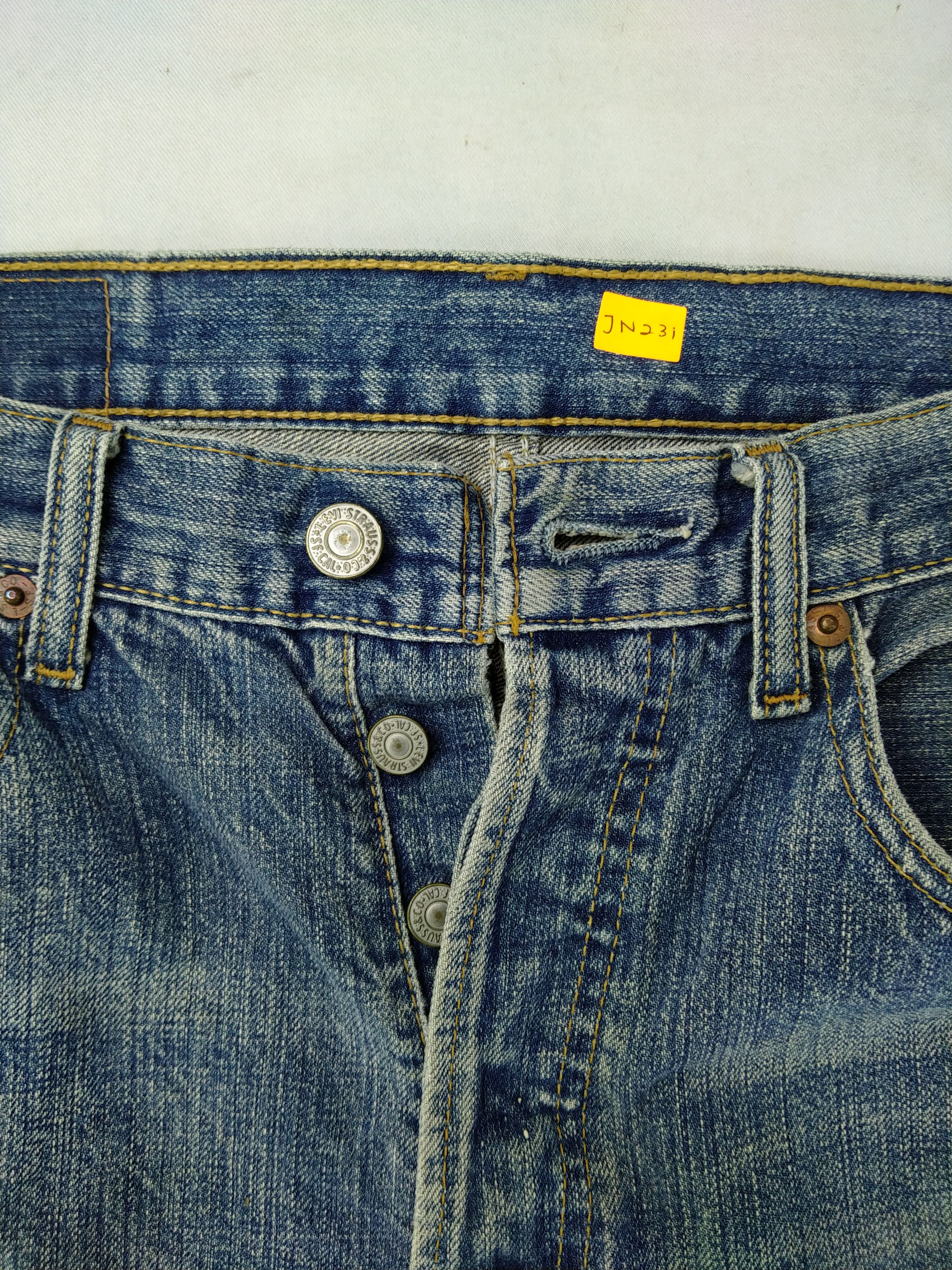 Levi's 90s Vintage Levi's 501 Distressed 31 x 28.5 Denim-JN231 Size US 31 - 7 Thumbnail