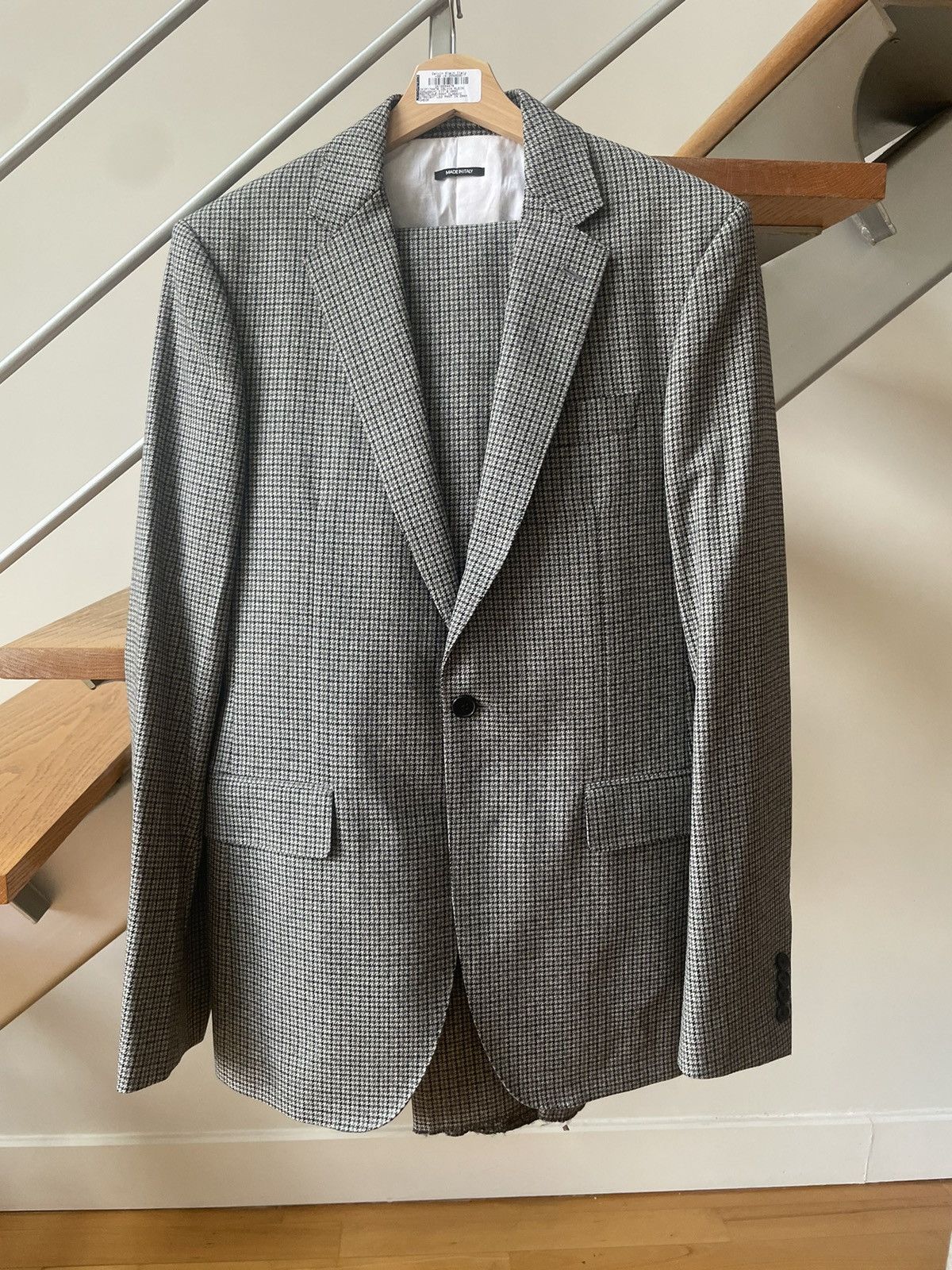 Calvin Klein × Calvin Klein 205W39NYC × Raf Simons FW17 Runway Sample - Look 8 Wool Suit Size 46R - 2 Thumbnail