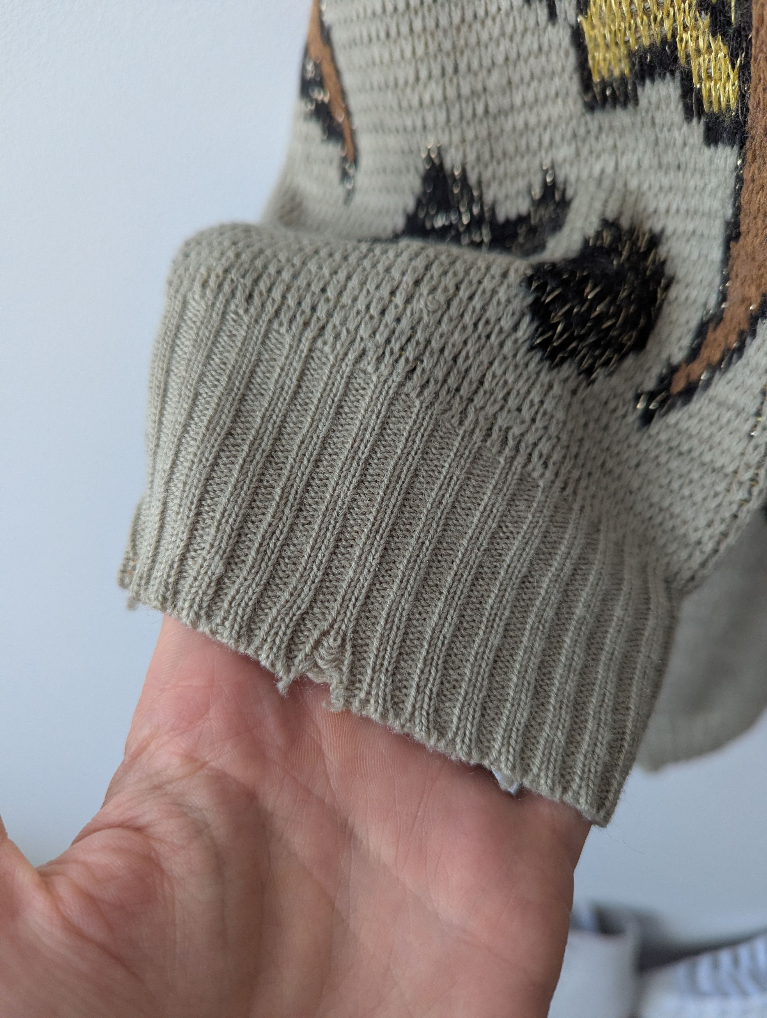 La Perla La Perla Vintage Wool Blend Long Sweater Beige Brown 80s Size L / US 10 / IT 46 - 8 Thumbnail