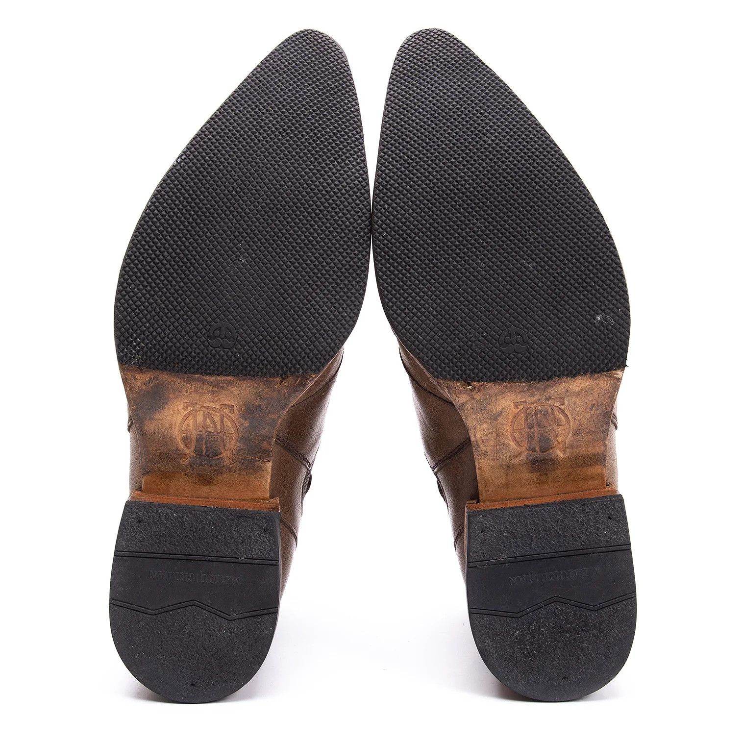 Jean Paul Gaultier Brown Leather Short Ankle Boots with Side Gore Size US 7 / EU 40 - 12 Thumbnail