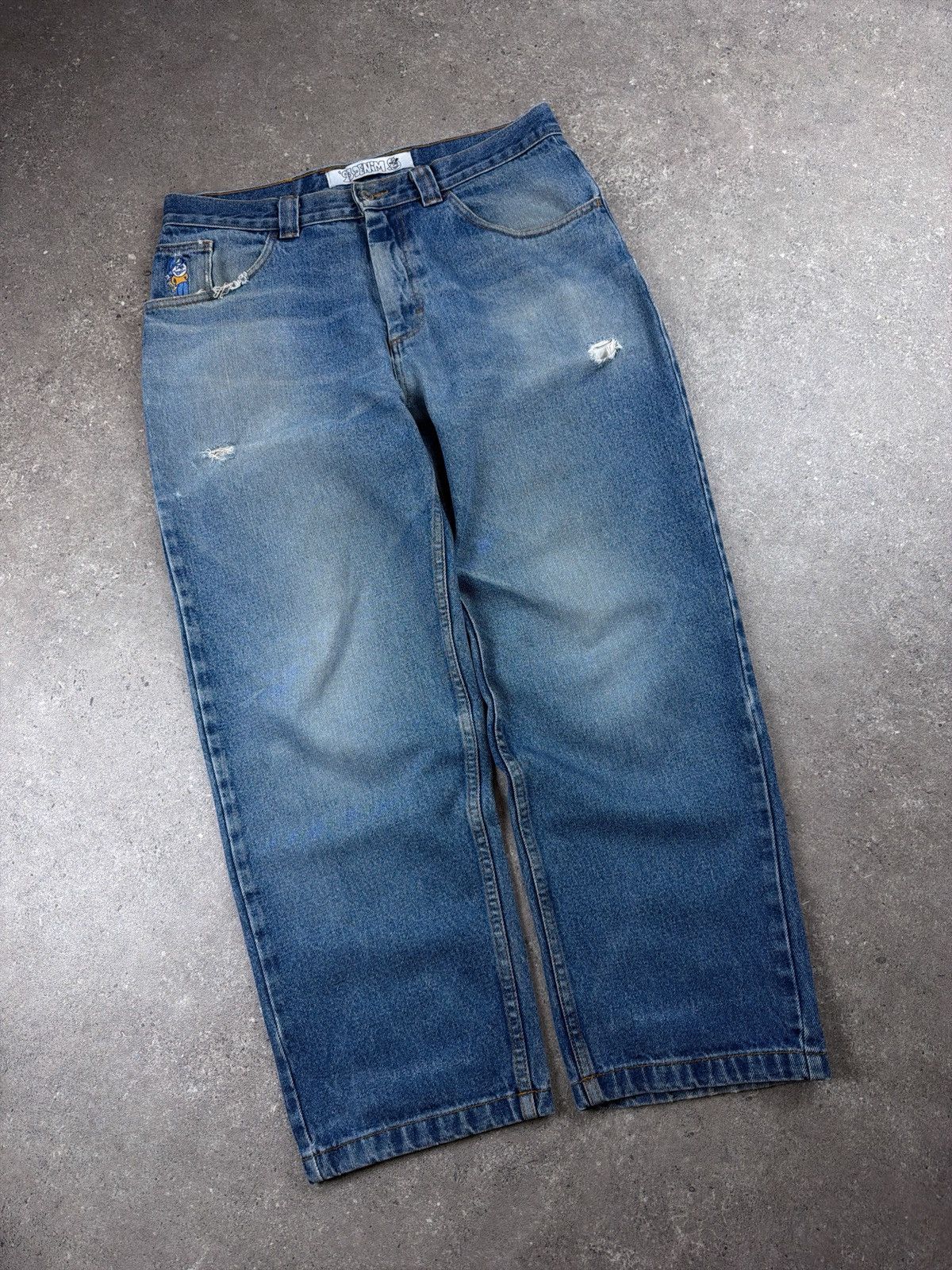 vintage 00s polar skate big boy denim jeans streetwear baggy