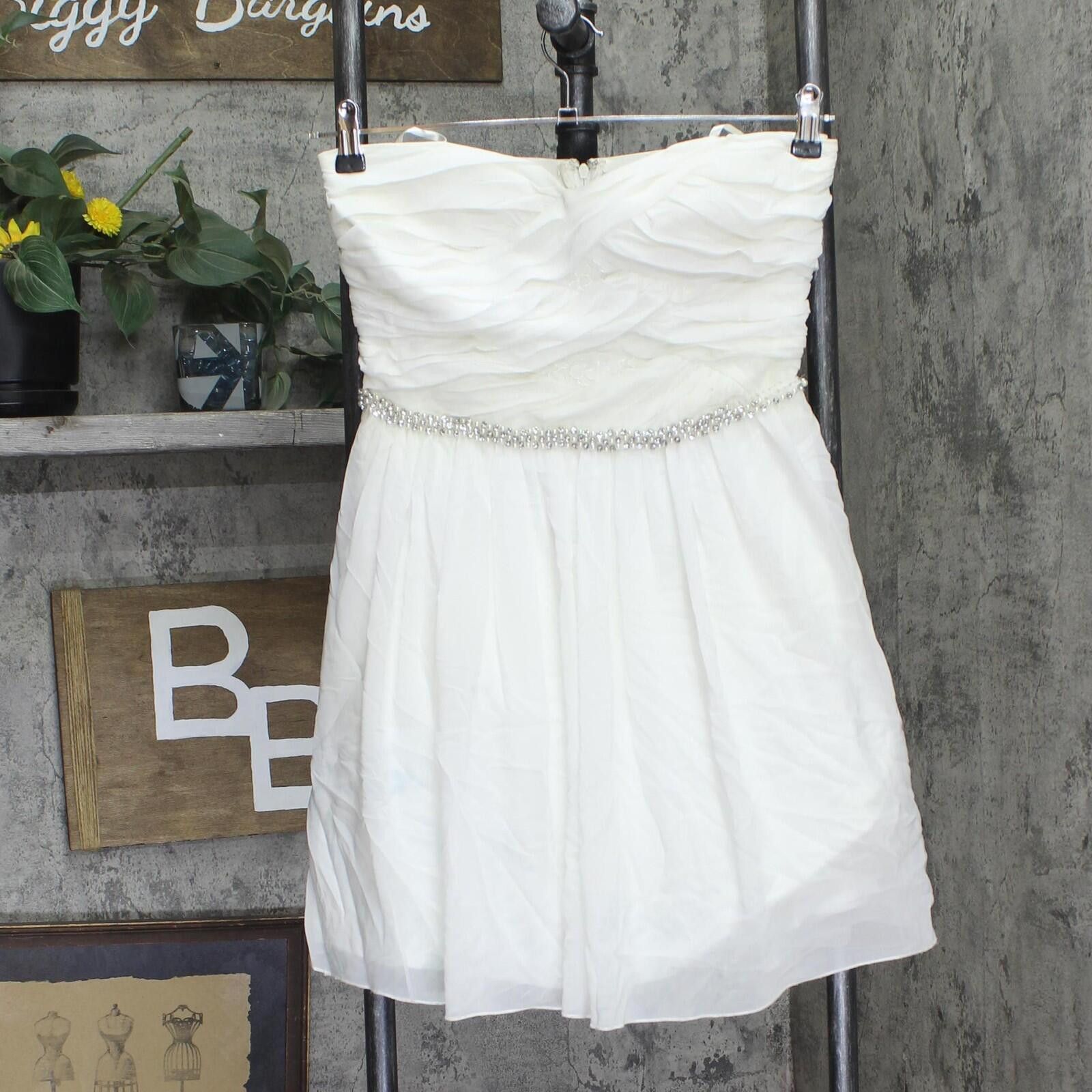 Other City Studios Embellished Pleated-bodice Party Dress White 9 Size M / US 6-8 / IT 42-44 - 1 Thumbnail