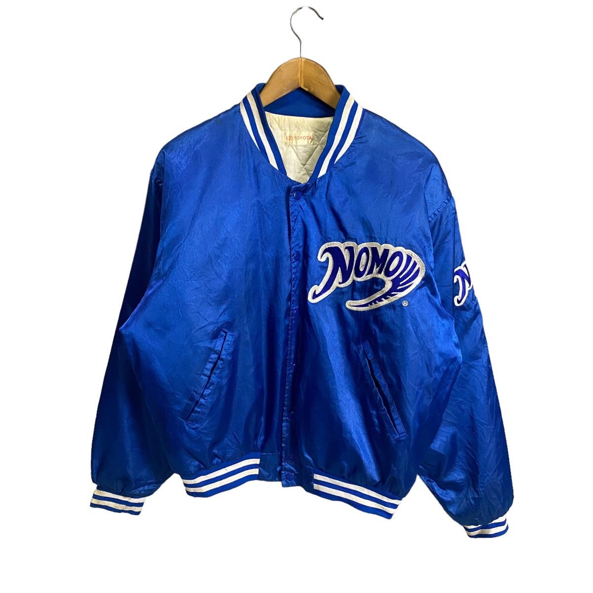 MLB × Vintage Vintage 90s MLB Toyota Hideo Nomo Satin Jacket Size US L / EU 52-54 / 3 - 1 Thumbnail
