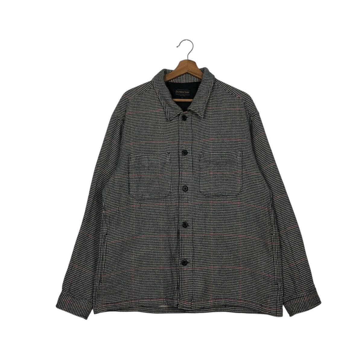 Pendleton 🔥VINTAGE CHORE WORK BUTTON JACKET PENDLETON TARTAN DESIGN Size US L / EU 52-54 / 3 - 3 Thumbnail