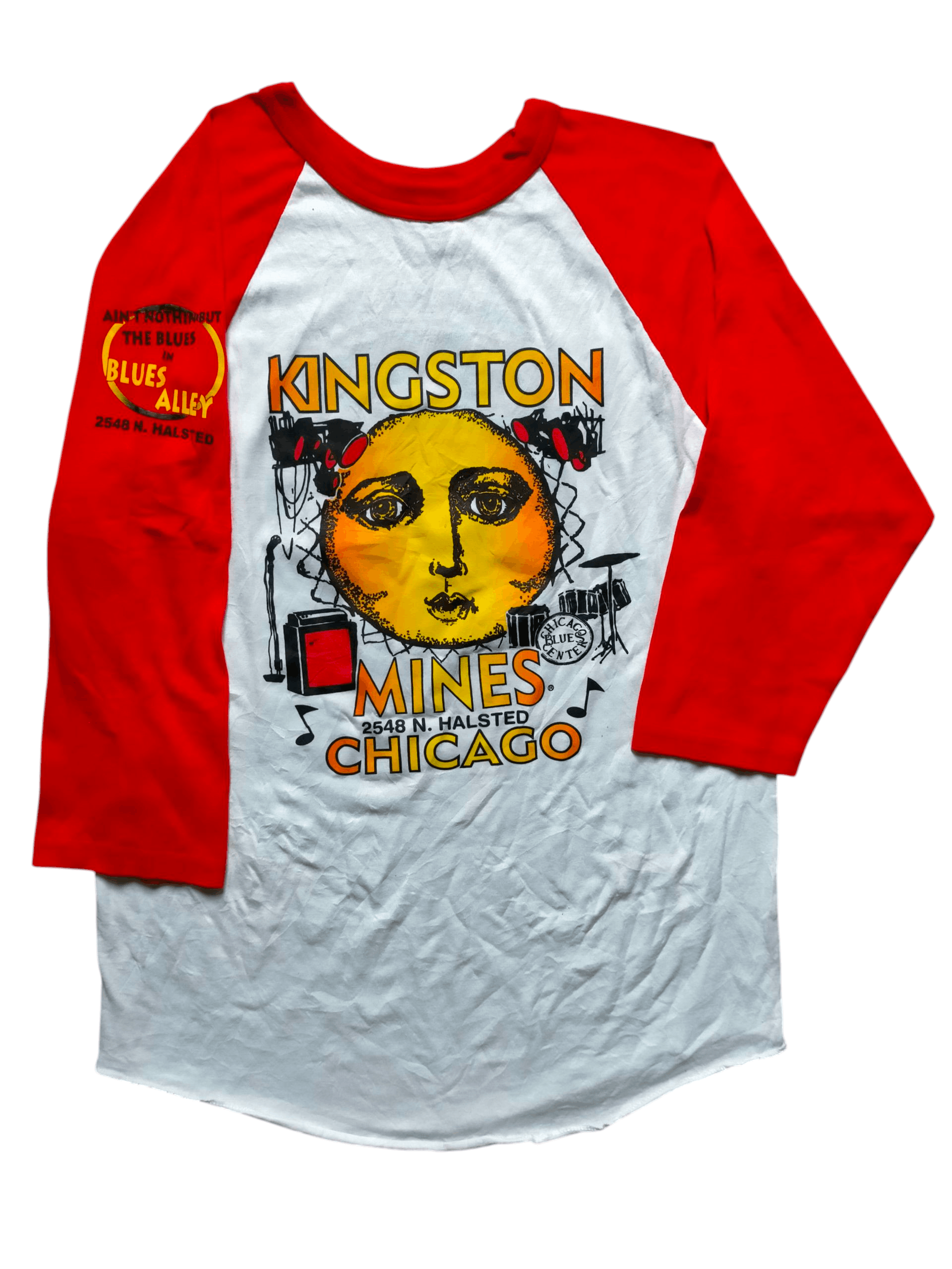 Band Tees Vintage Kingston Mines Chicago Three Quarter tee Size US M / EU 48-50 / 2 - 1 Thumbnail