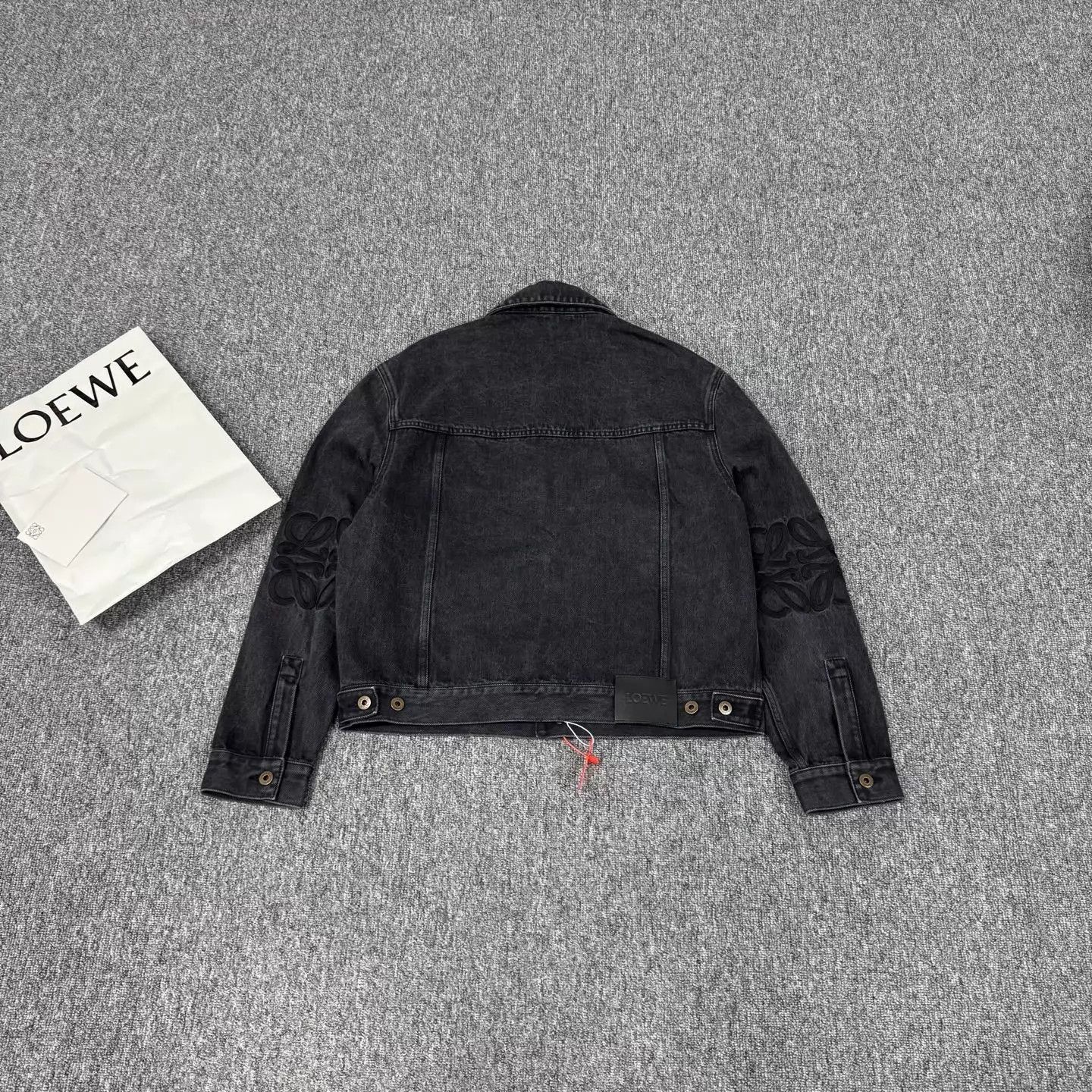 Loewe Black Denim Jacket with Button Front Size US M / EU 48-50 / 2 - 2 Thumbnail
