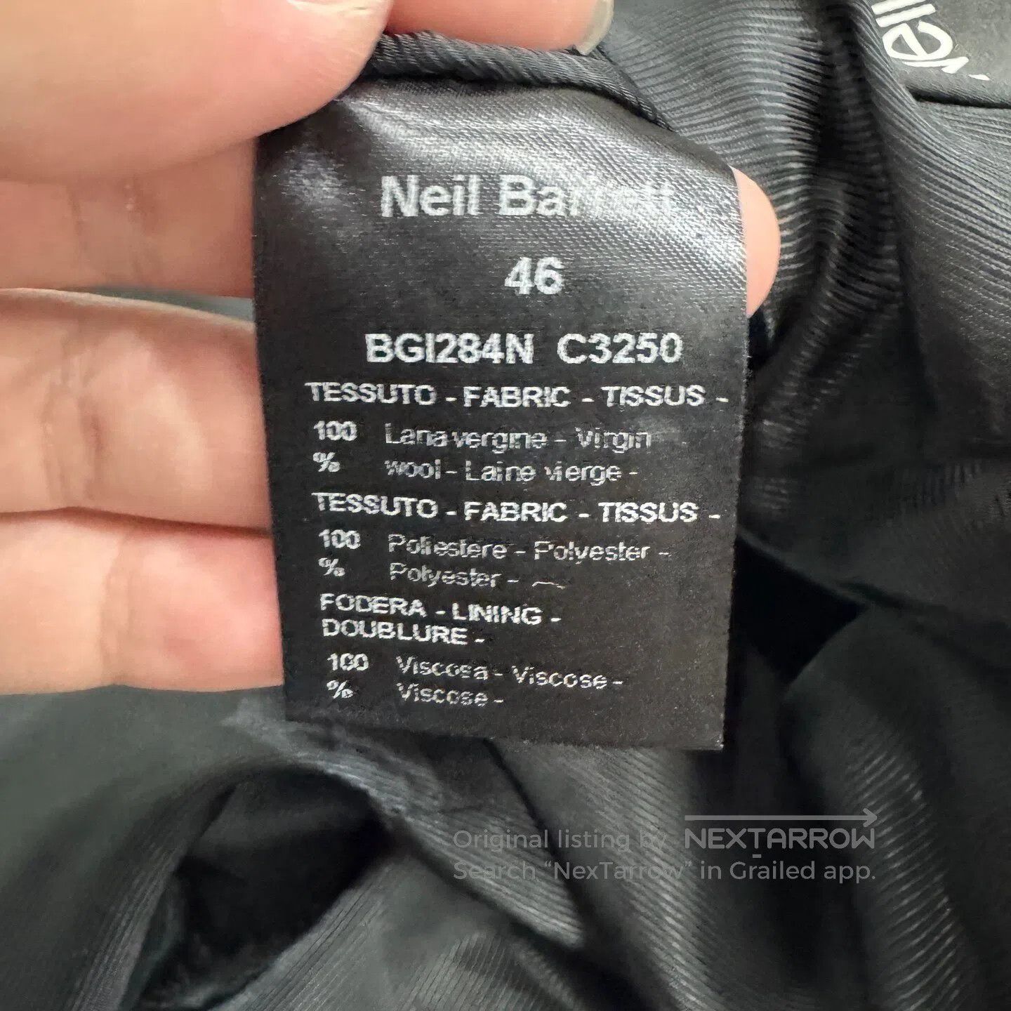 Neil Barrett Neil Barrett Wool fur suit jacket| Size 46R - 4 Thumbnail