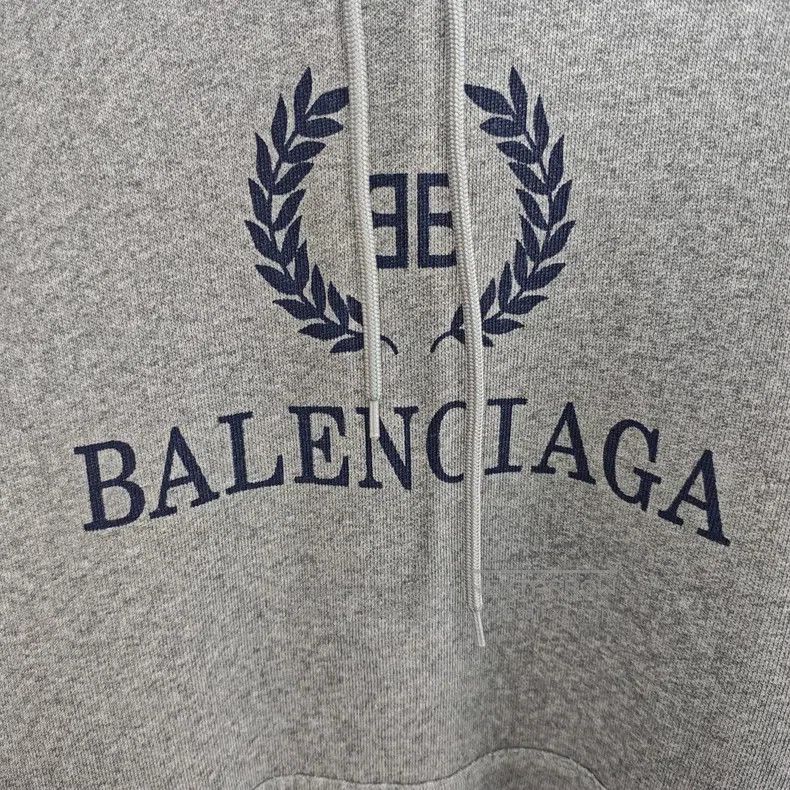Balenciaga Balenciaga Gray Wheat Hooded Sweatshirt Size US S / EU 44-46 / 1 - 2 Thumbnail
