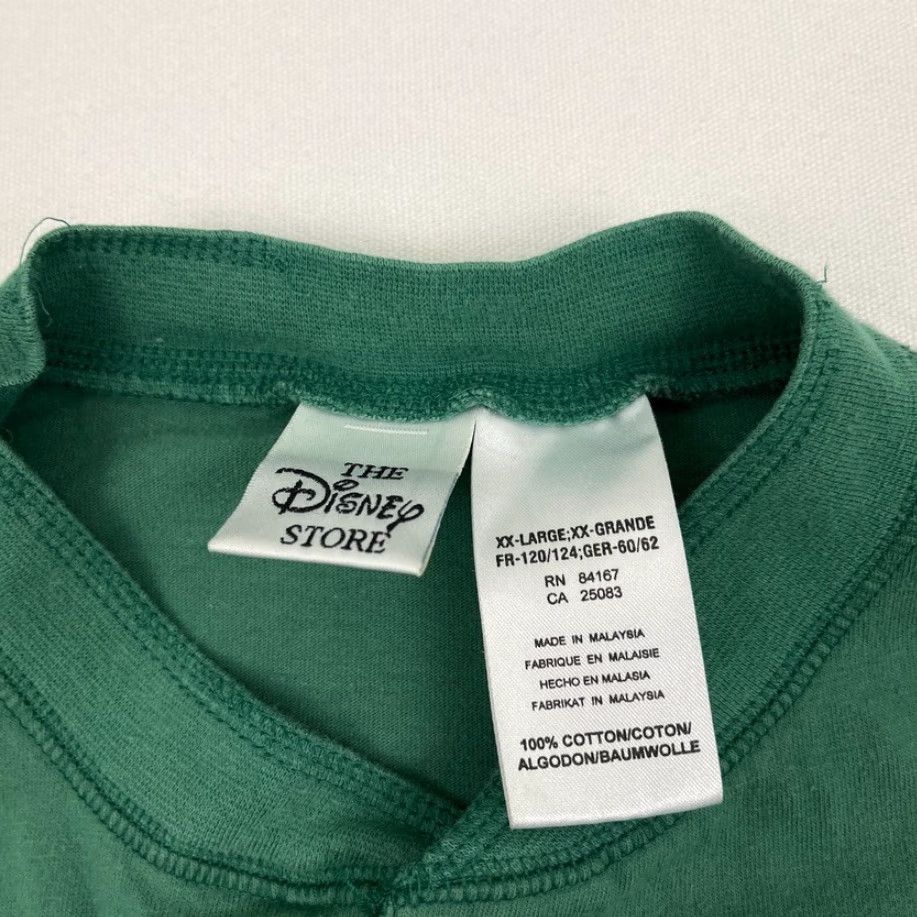 Disney VINTAGE Disney Store Lion King Shirt Adult 2XL Crew Neck Green Embroidered Cast Henley Logo Mens Size US XXL / EU 58 / 5 - 3 Thumbnail