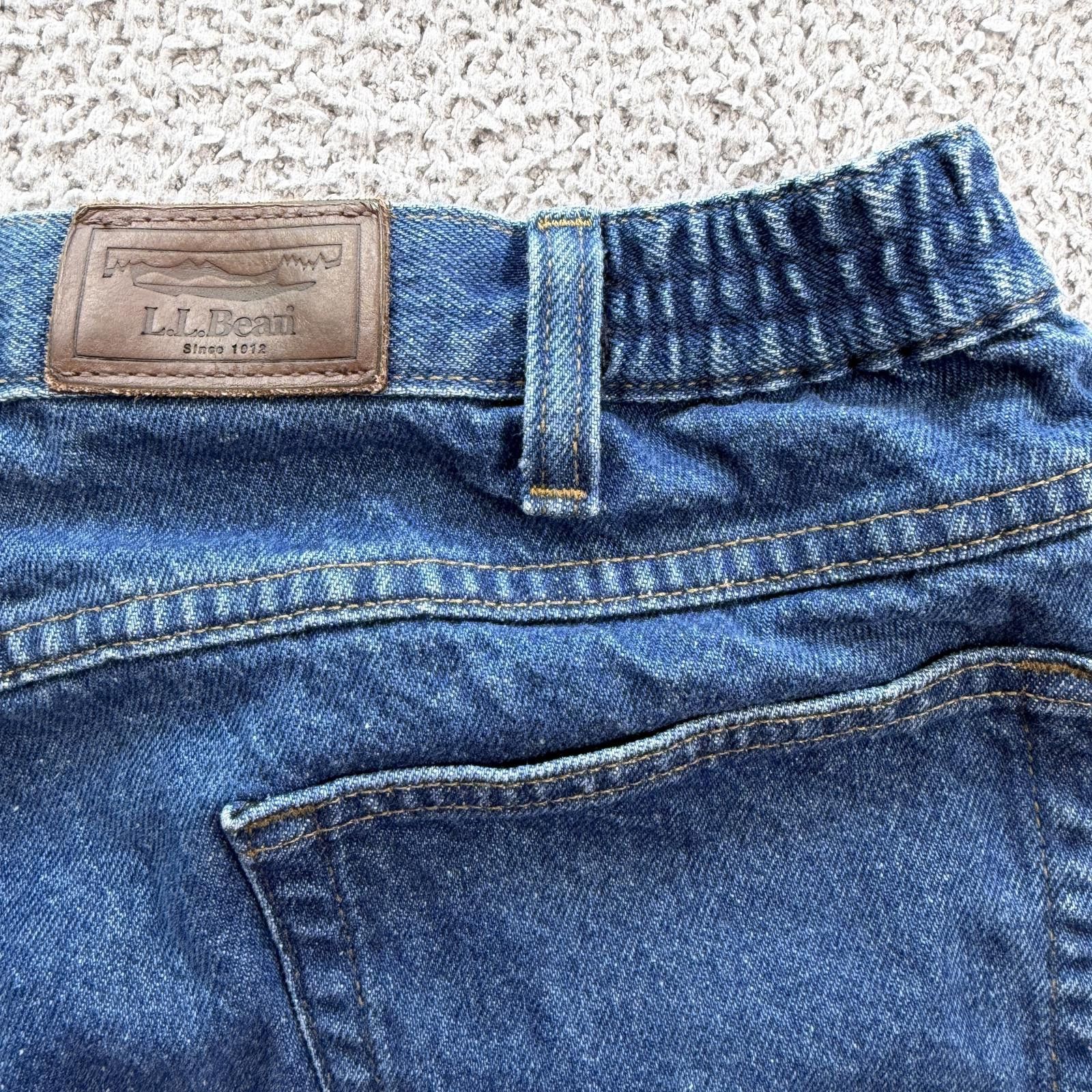 L.L. Bean LL Bean Double L Comfort Waist Jeans Mens 36x29 Blue Denim Size US 36 / EU 52 - 6 Thumbnail