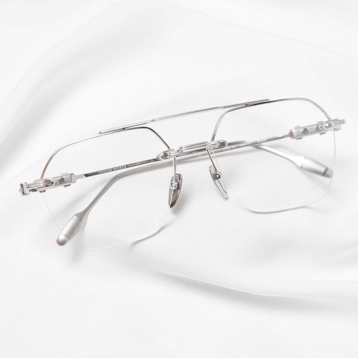Chrome Hearts CHROME HEARTS FLUID BRUSHED SILVER GLASSES Size ONE SIZE - 7 Thumbnail
