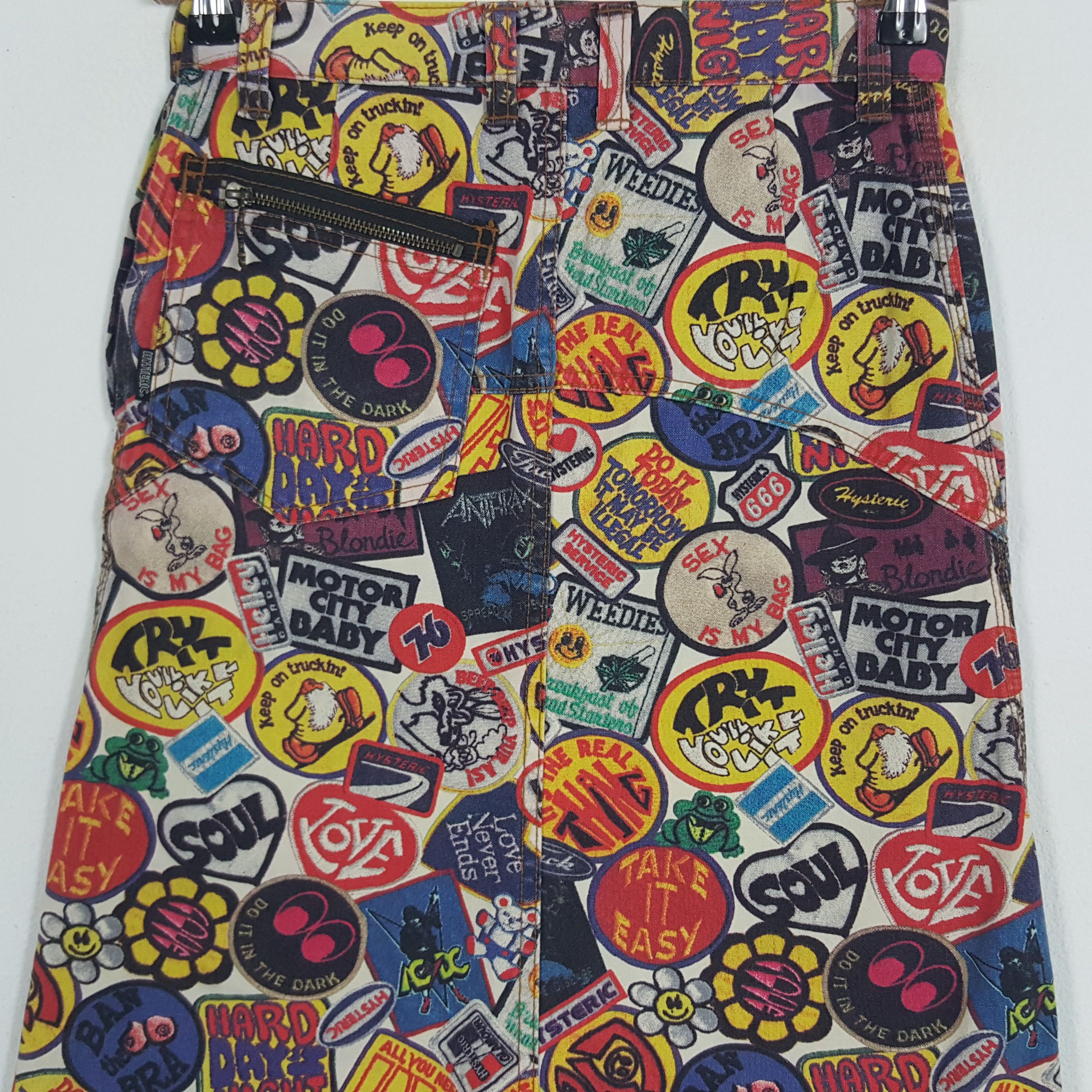Hysteric Glamour × Japanese Brand Vintage Hysteric Glamour Fullprinted Patch Design Skirts Size 26" / US 2 / IT 38 - 5 Thumbnail