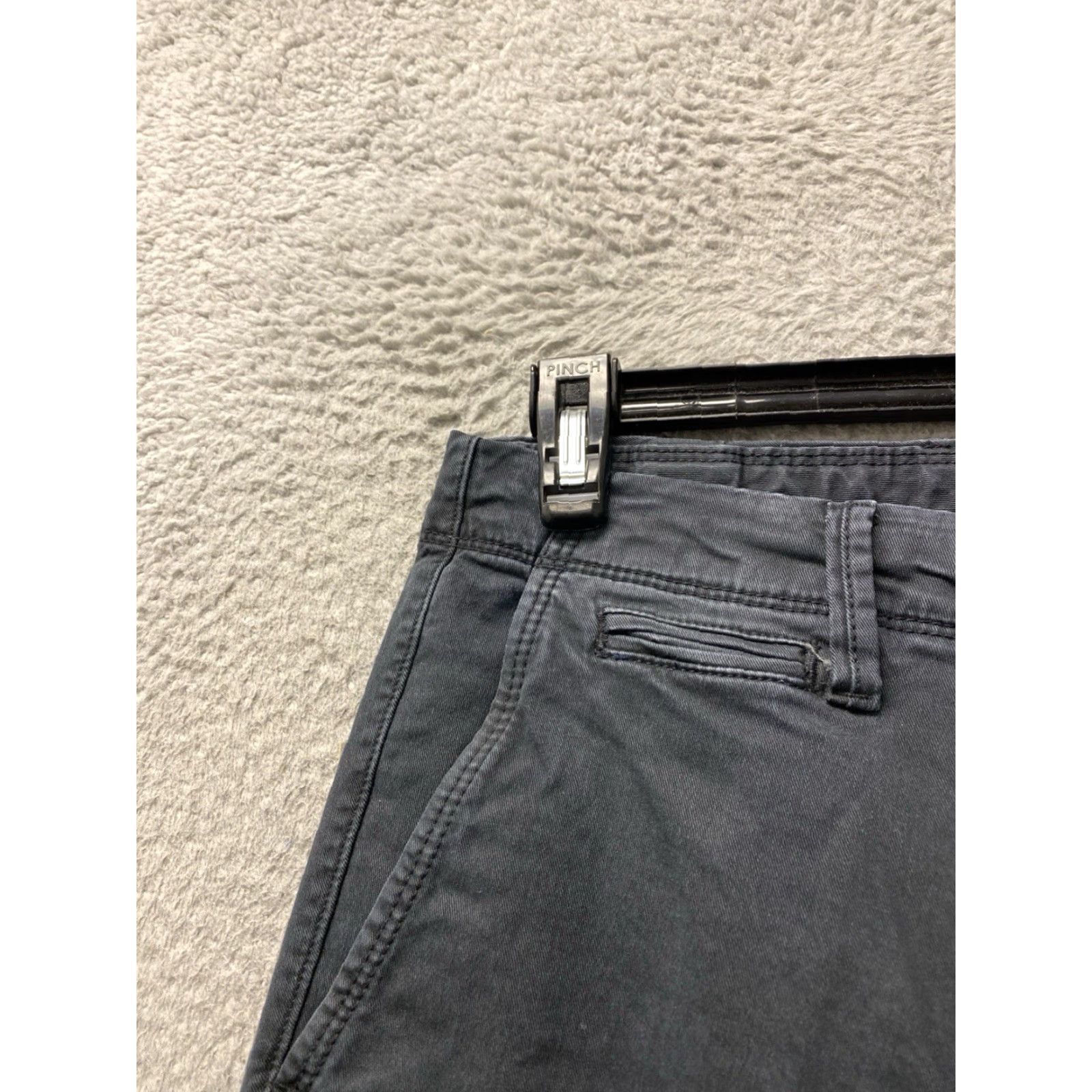 Gap GAP Pants Mens 30x32 Slim Chino Straight Leg Faded Black Stretch 5-Pocket Logo Zipper Button Casual Workwear Travel Adult Mens Size US 30 / EU 46 - 3 Thumbnail
