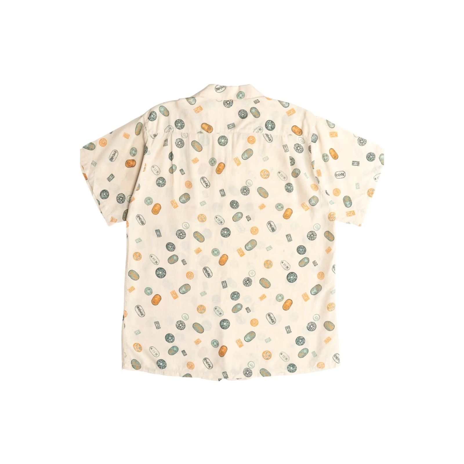 J Brand VINTAGE Hookano Hawaiian Shirt Silk Beige 1950s Short Sleeve L Mens Size US L / EU 52-54 / 3 - 7 Thumbnail