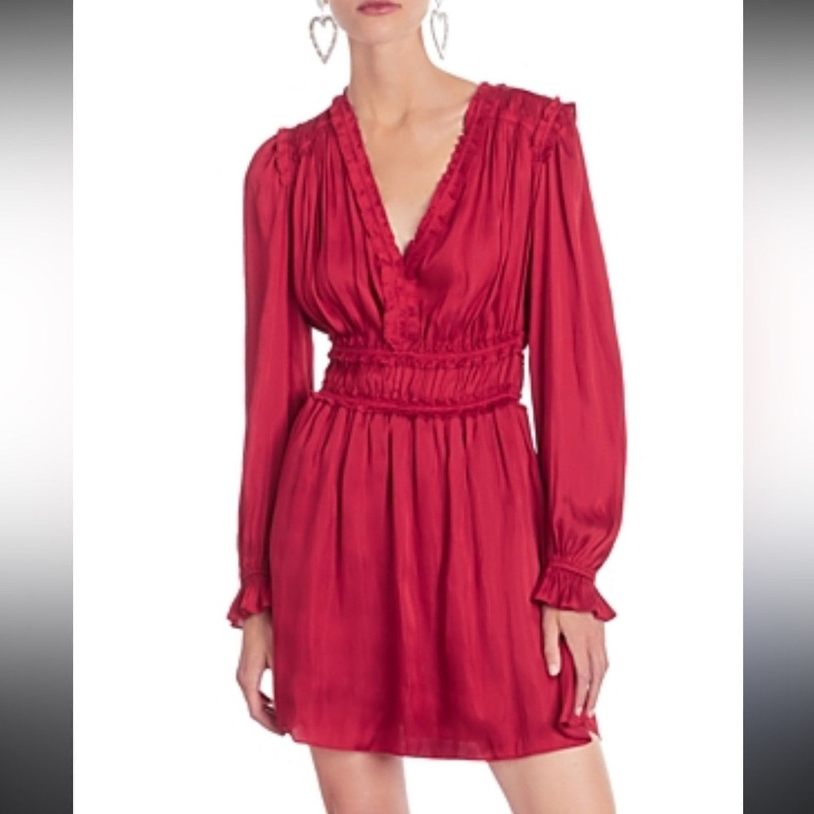 NWT The Kooples $275 Red Women's Dress Size S (French 1)