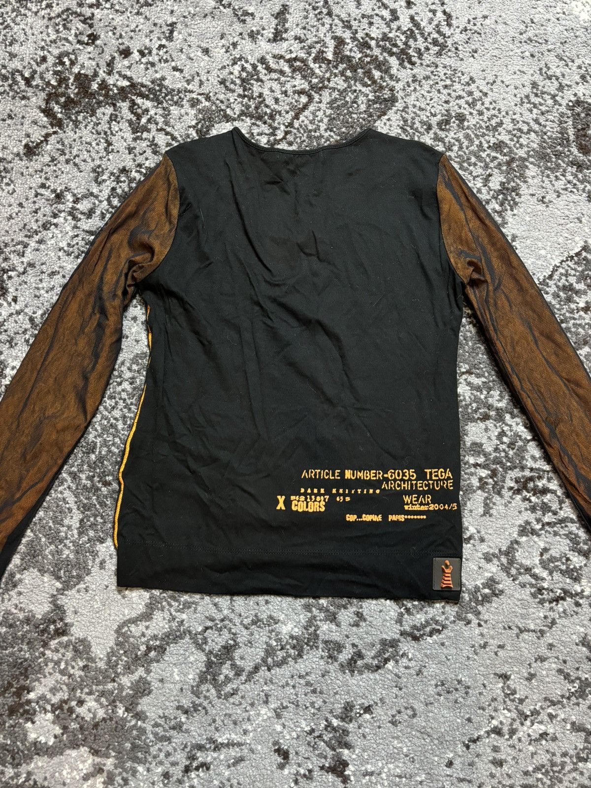 Designer × Japanese Brand 90s archive cop copine jumper top the coolest black orange Size S / US 4 / IT 40 - 9 Thumbnail