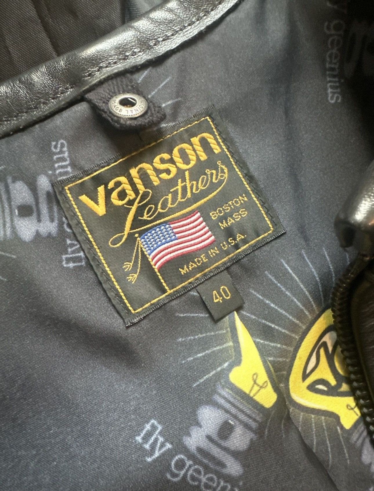 Vanson Leathers Vanson x Fly geenius leather jacket Size US M / EU 48-50 / 2 - 5 Thumbnail