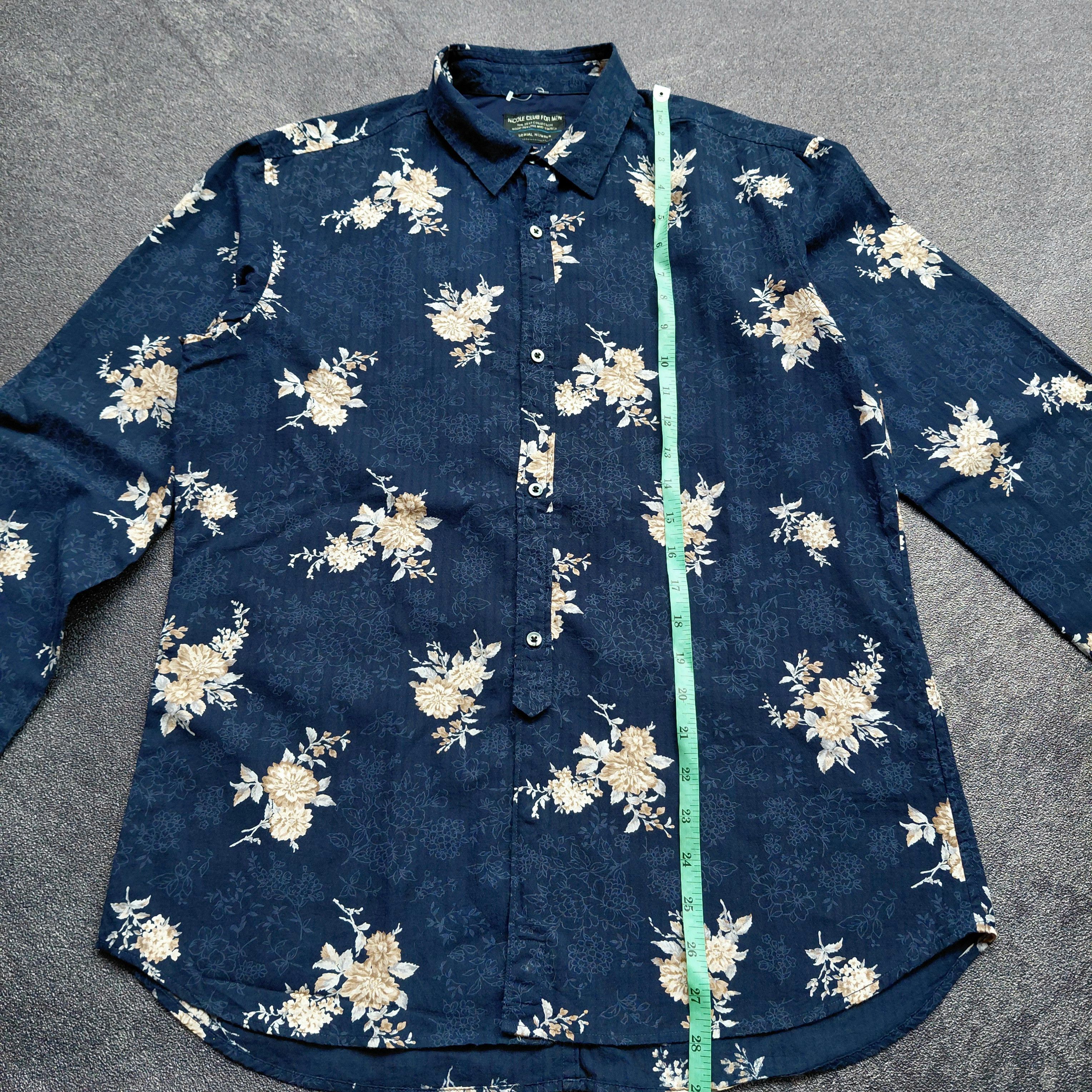 Nicole Club Nicole Club For Men Flower Shirt Size US M / EU 48-50 / 2 - 5 Thumbnail