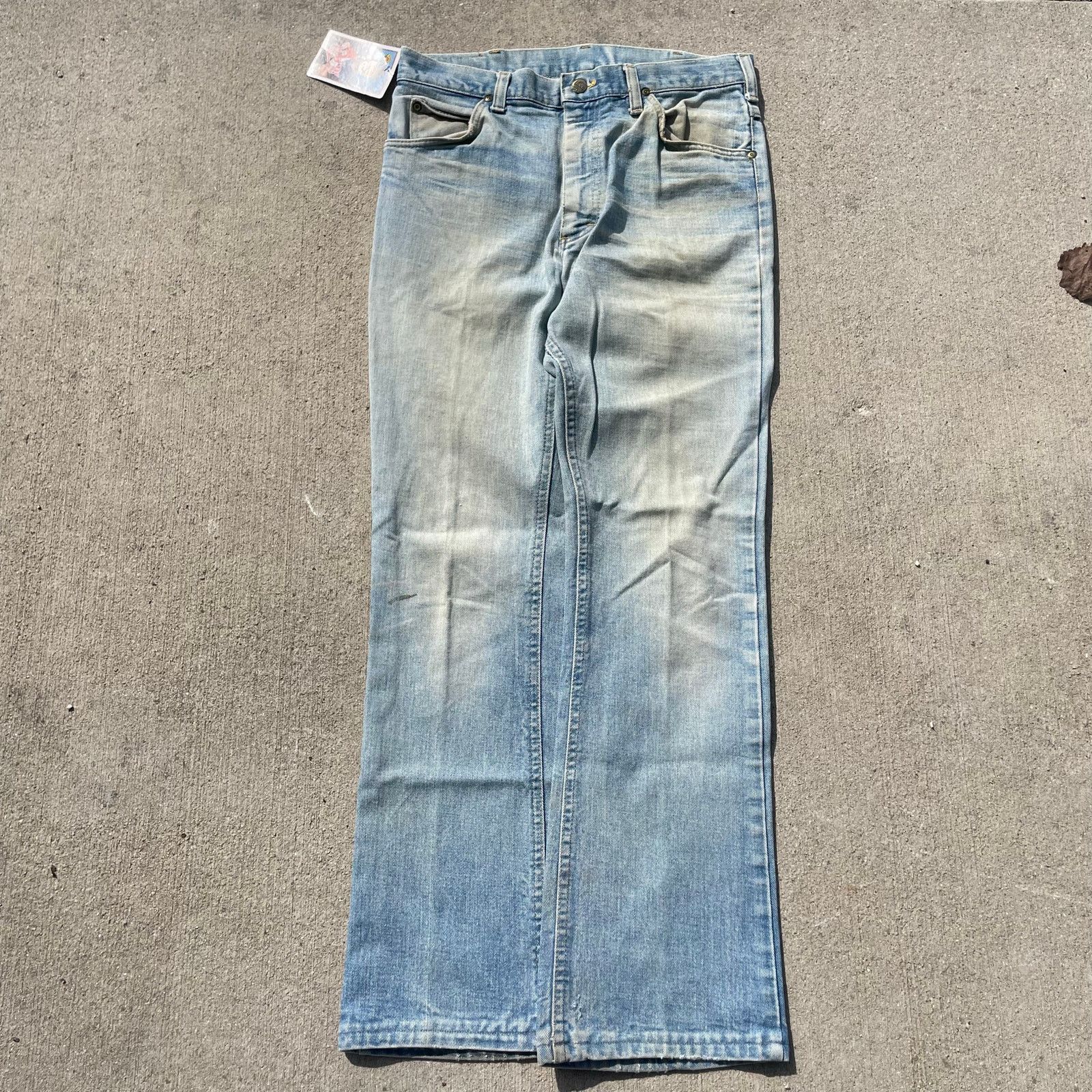 Lee Lee Riders Flare Jeans Light Wash Faded Denim Talon 32x32 Size US 32 / EU 48 - 3 Thumbnail
