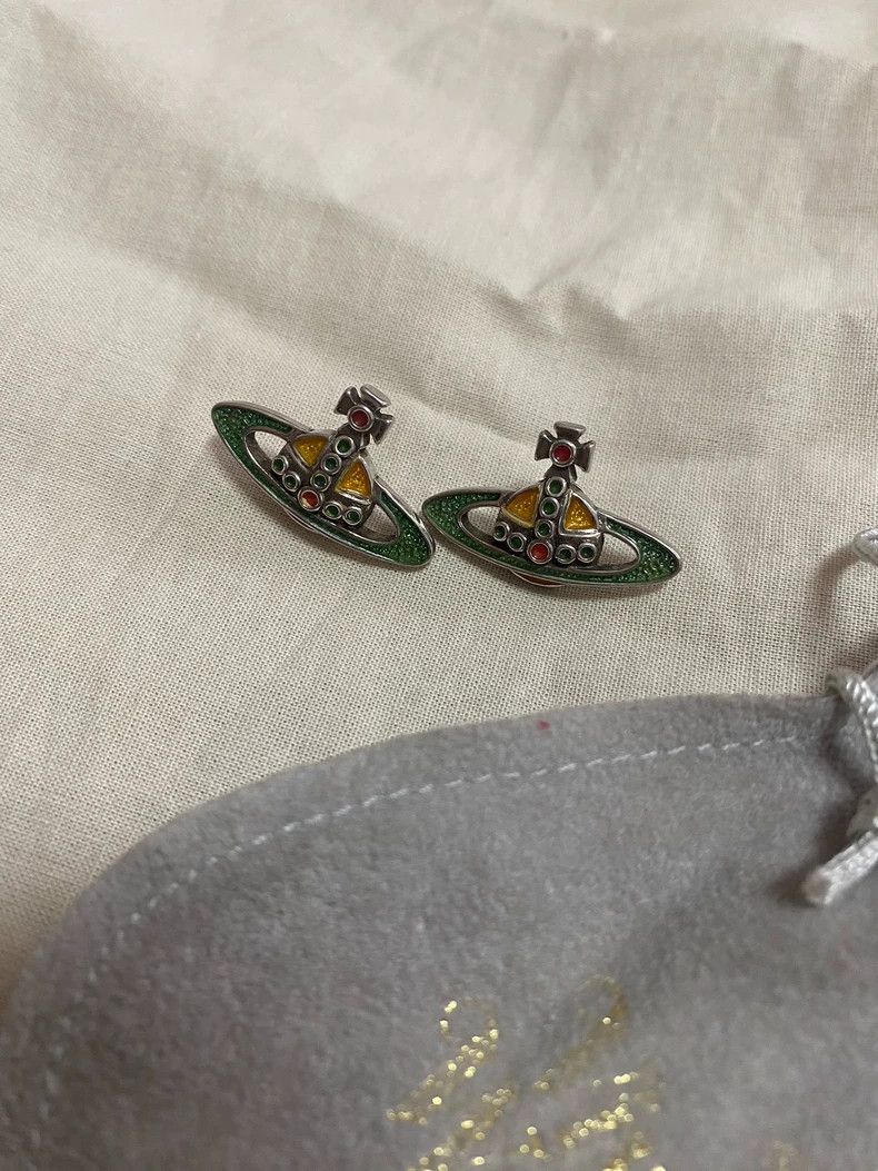 Vivienne Westwood Vivienne Westwood Vintage Stud Earrings S925 Sterling Silv Size ONE SIZE - 1 Thumbnail